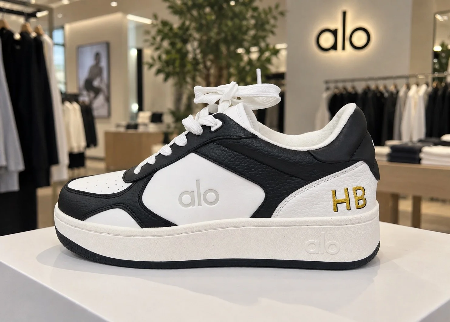 Painting brand activation for alo shoes