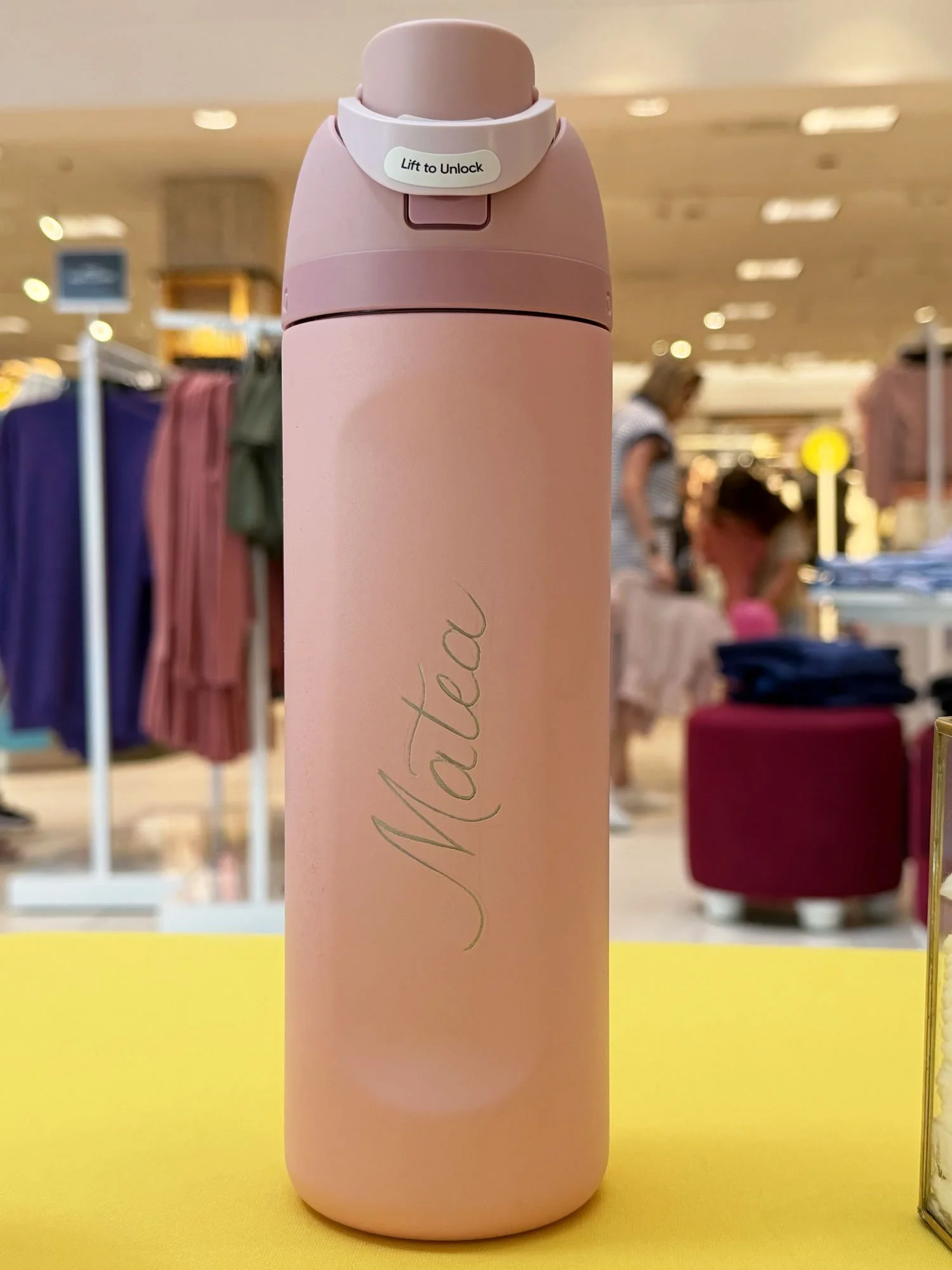 Engraving activaton on metal water bottles