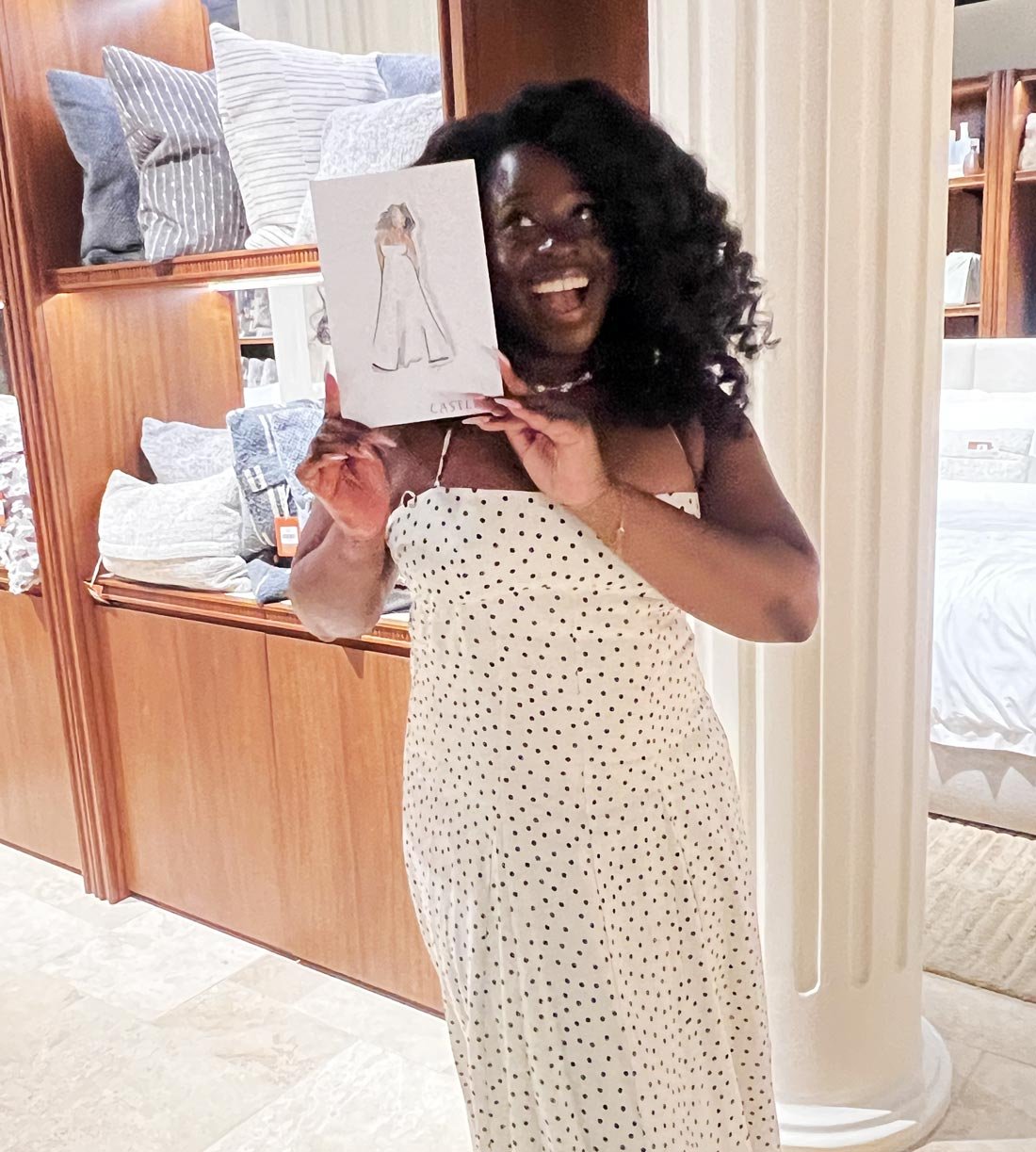 Fashion illustrator from Sun Drems Productions at Castlery Event in NYC