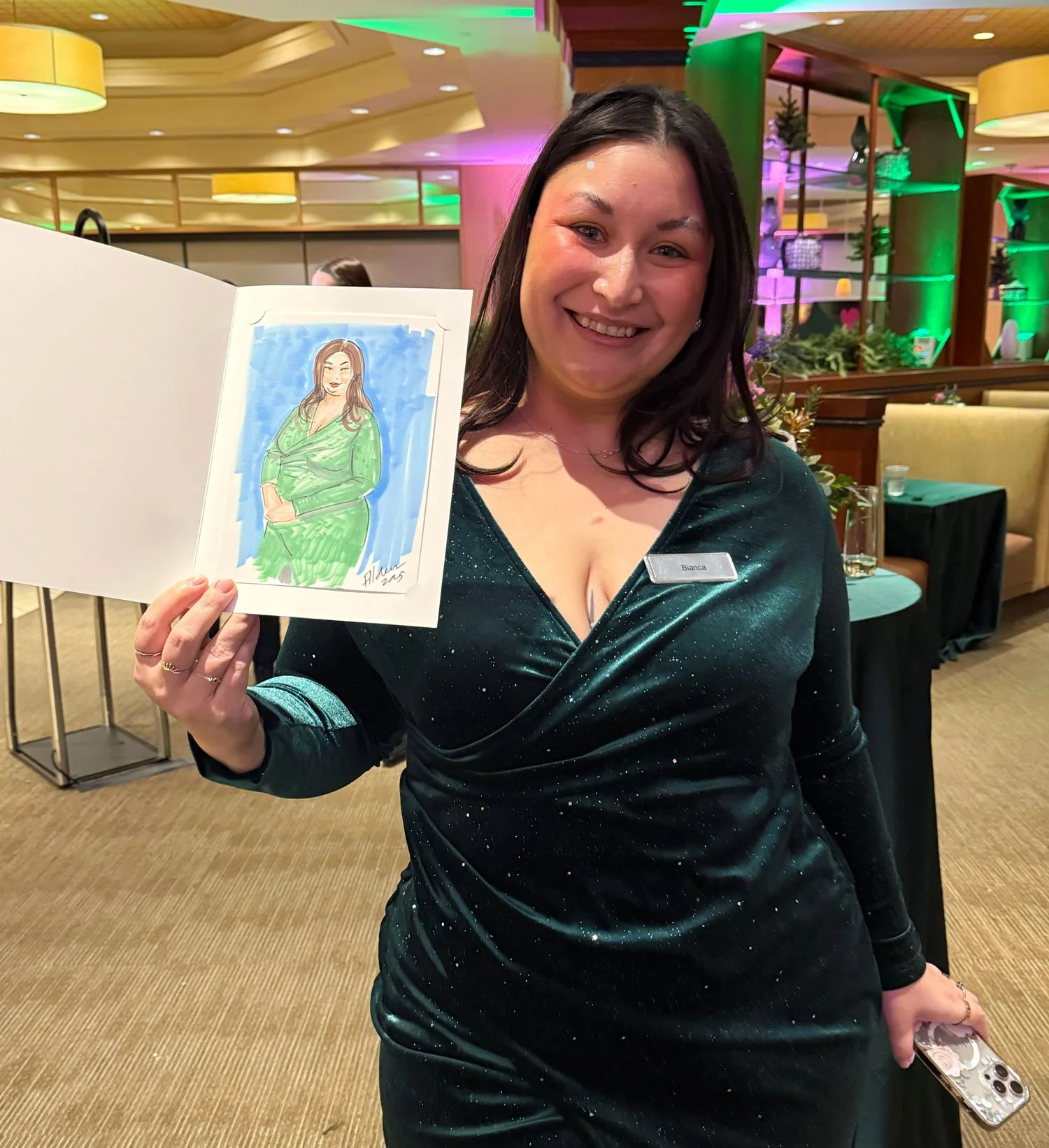 Fashion illustration activation at Nordstrom King of Prussia