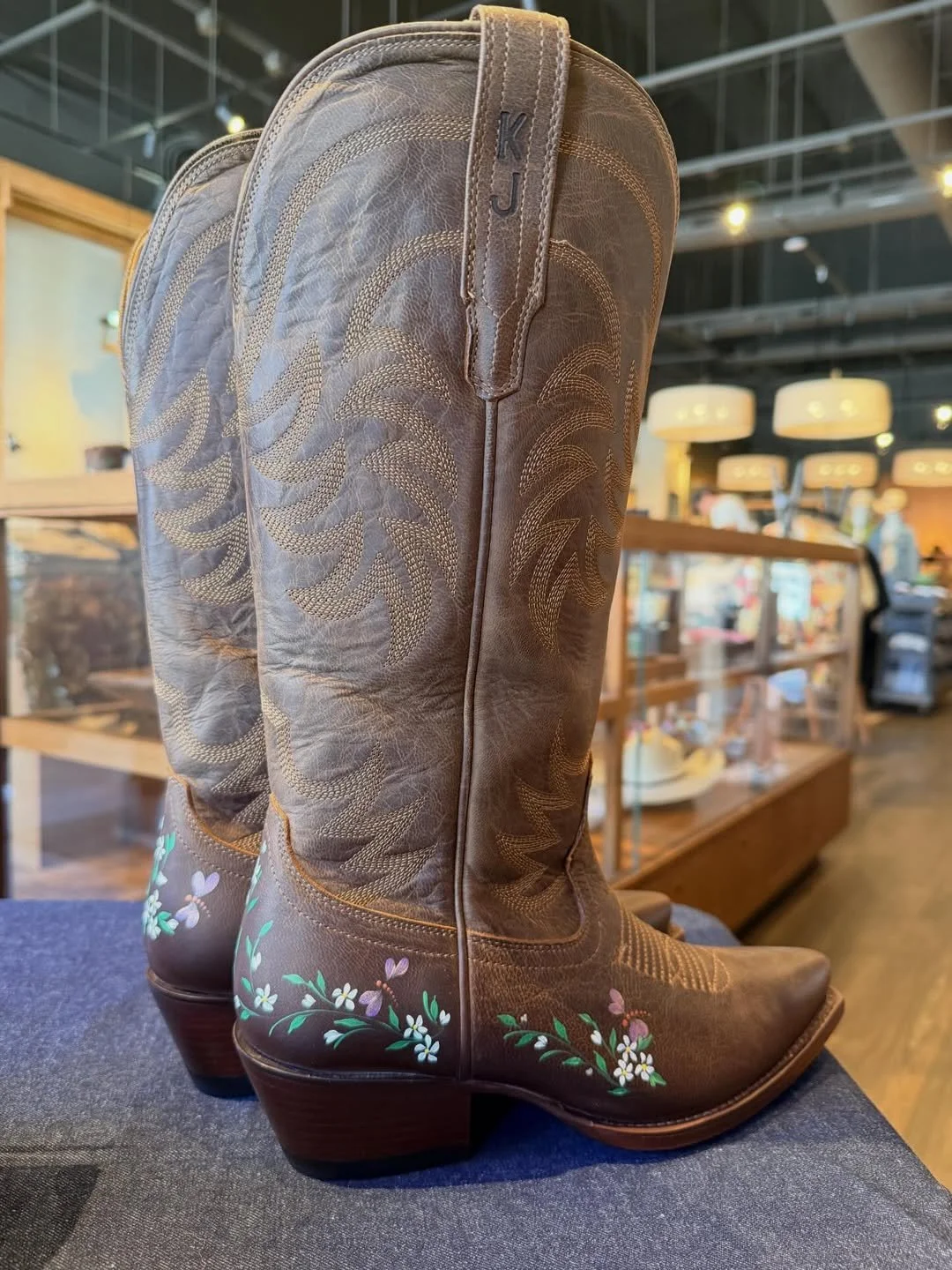 Tecovas boot painting activation for retail in-store event