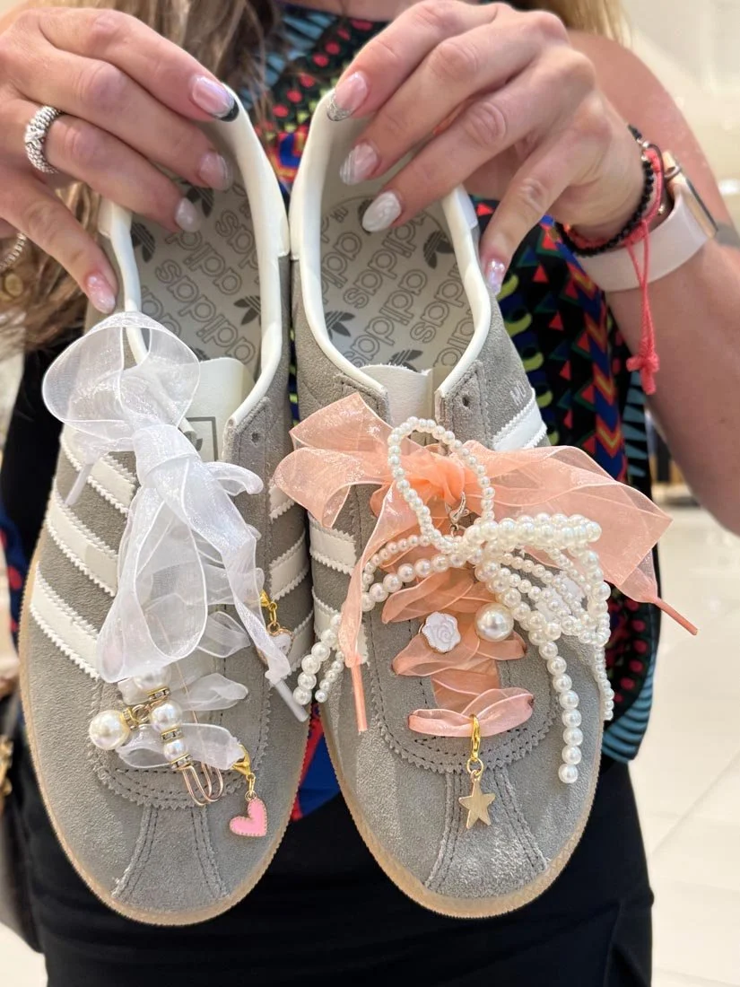 Adidas charm and lace sneaker trend for brand activations