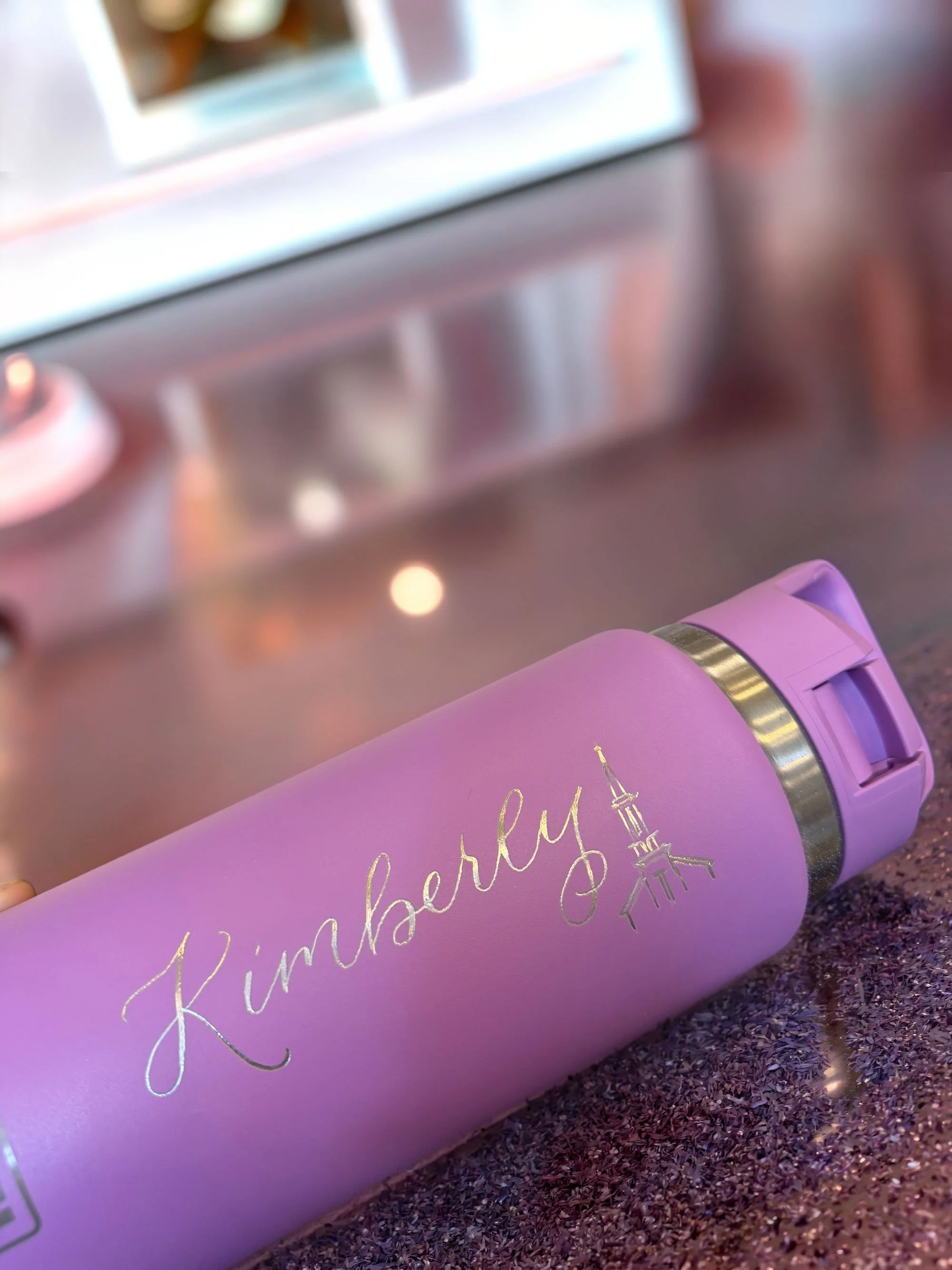Engraving activaton on metal water bottles