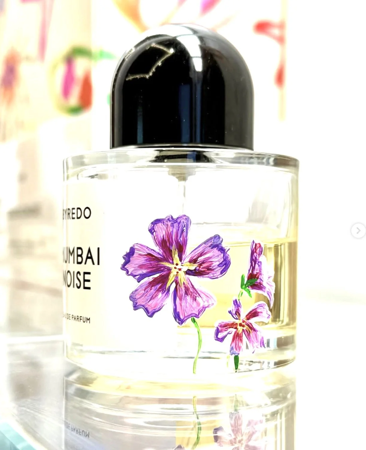 Fragrance bottle painting - Flower on Byredo bottle