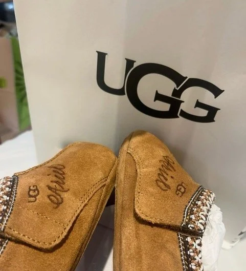 UGG suede boot etching activation