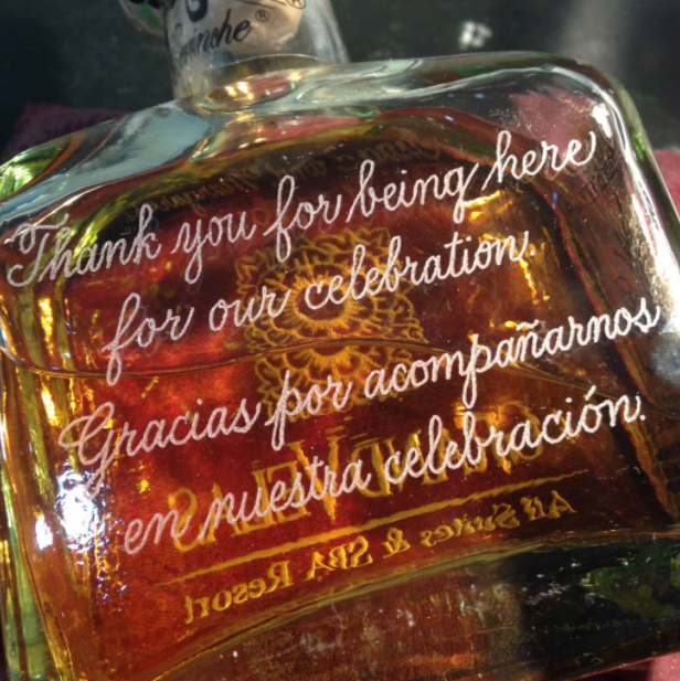 Whiskey bottle engraving event. Live etching on glass in NYC, Miami, Chicago, New Jersey, Philadelphia, LA and more.