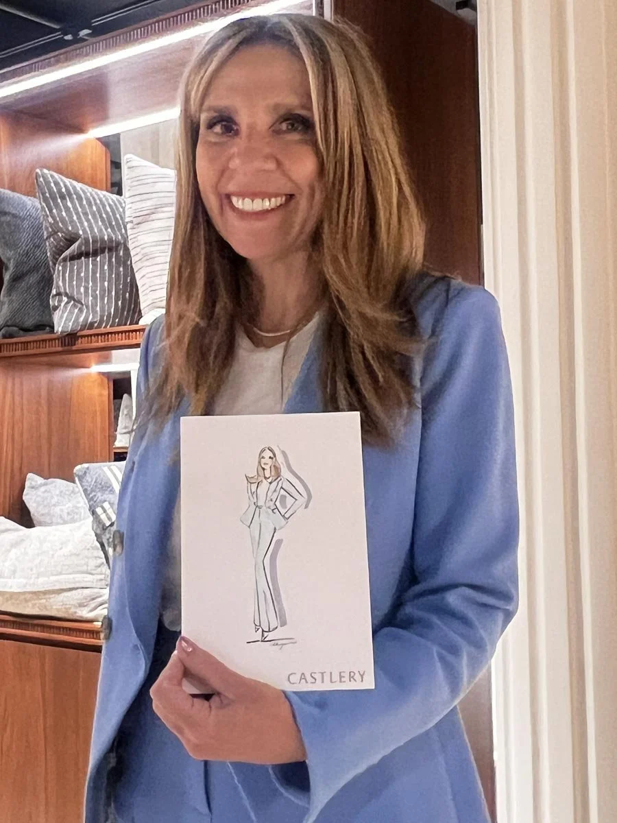 Fashion illustrator from Sun Drems Productions at Castlery Event in NYC