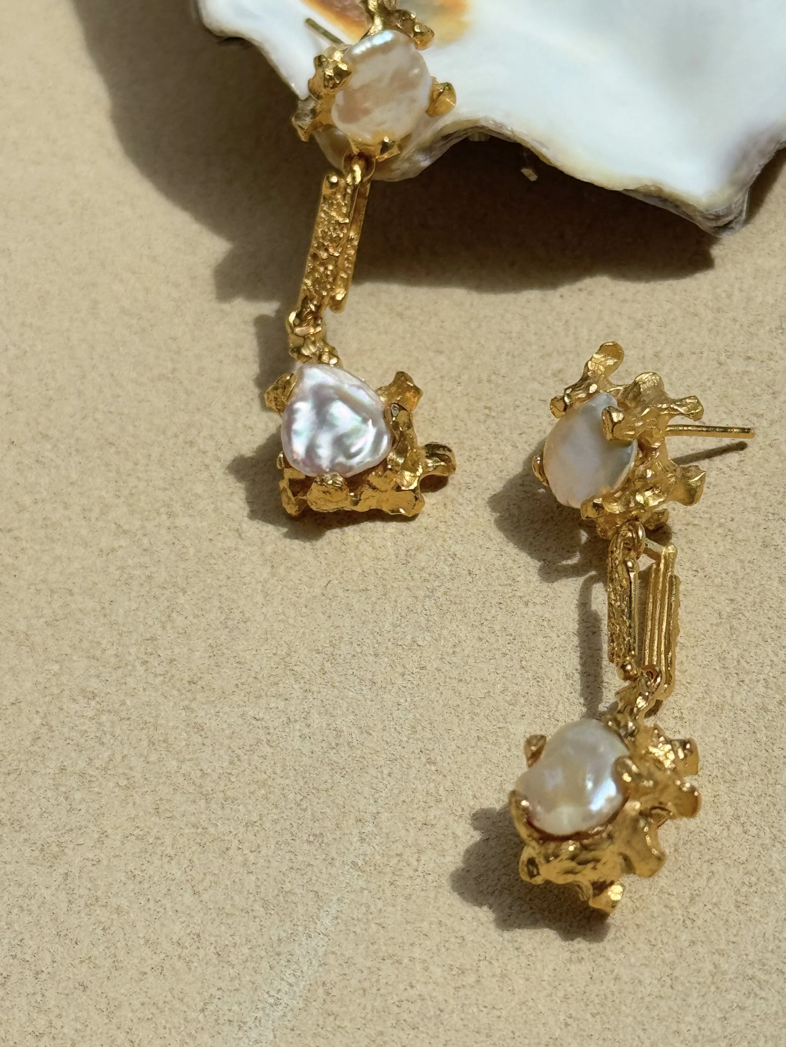 Baroque Pearl Drop Earrings