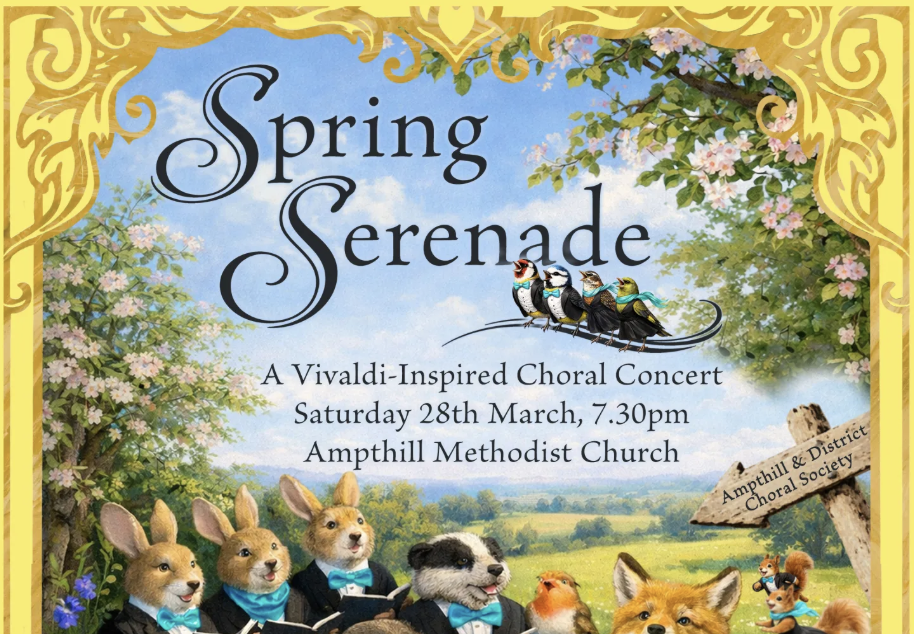Ampthill Choral Society A Season to Sing concert poster