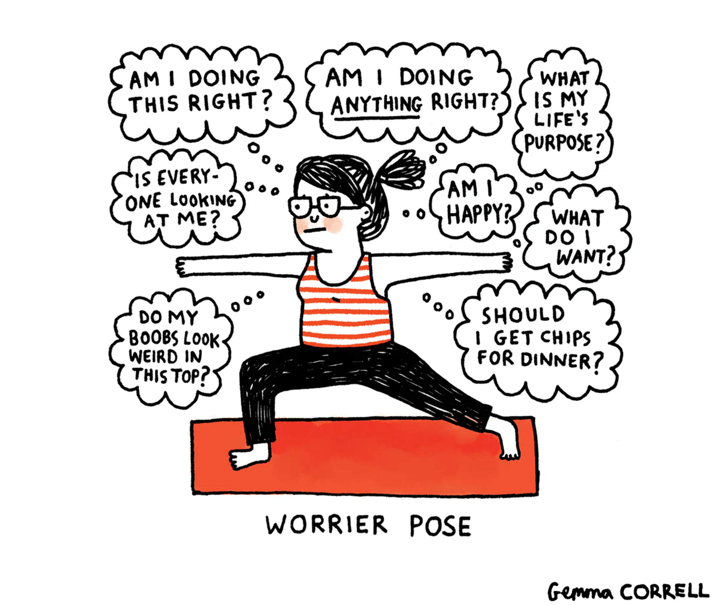 Gemma Correll - Worrier Pose