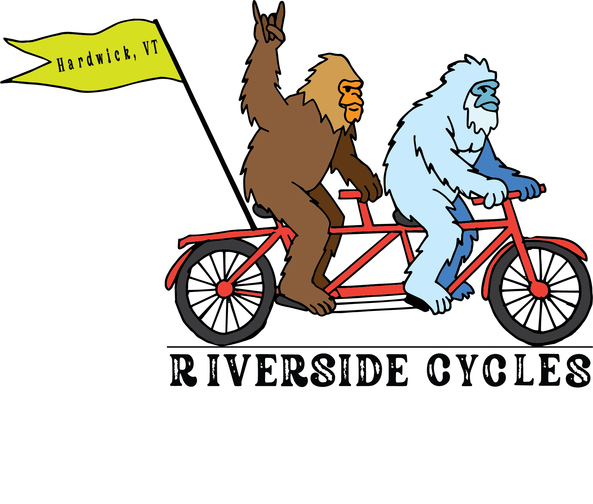 Riverside Cycles Yeti-Squatch Logo