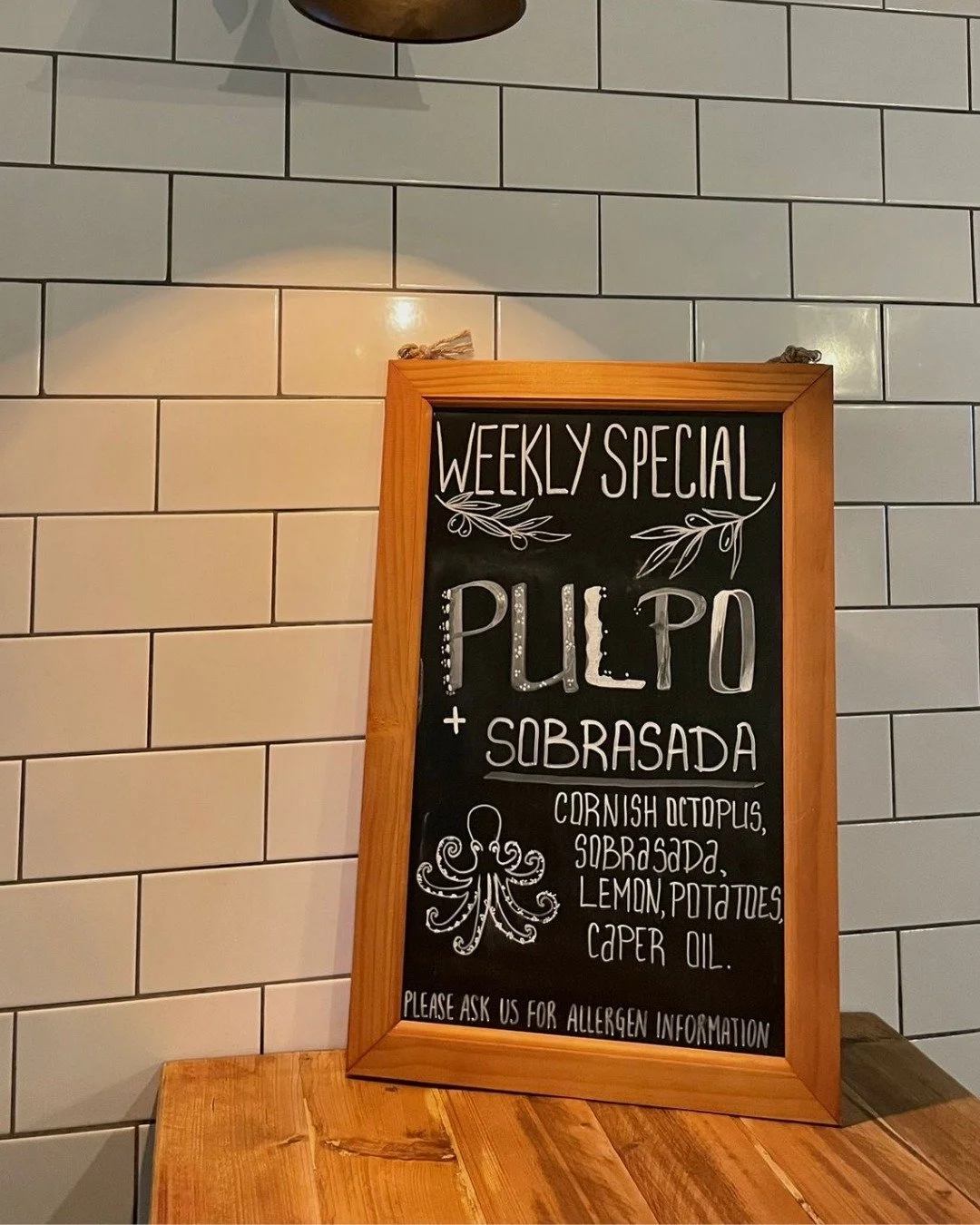 We&rsquo;ve been loving this special, and so have you...

Cornish Octopus with lemon potatoes, orange, caper oil &amp; sobrasada - a perfect mix of coastal freshness and bold Spanish flavour. 

It&rsquo;s already a crowd favourite, so come try it ove