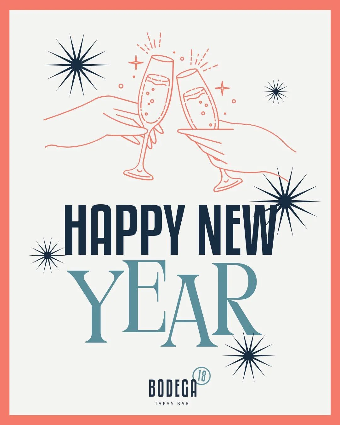 As the year comes to a close, we&rsquo;d like to thank everyone who has joined us at Bodega 18 throughout the past year.

We look forward to welcoming you in the New Year for more good food, good wine, and time well spent around the table!

Wishing y