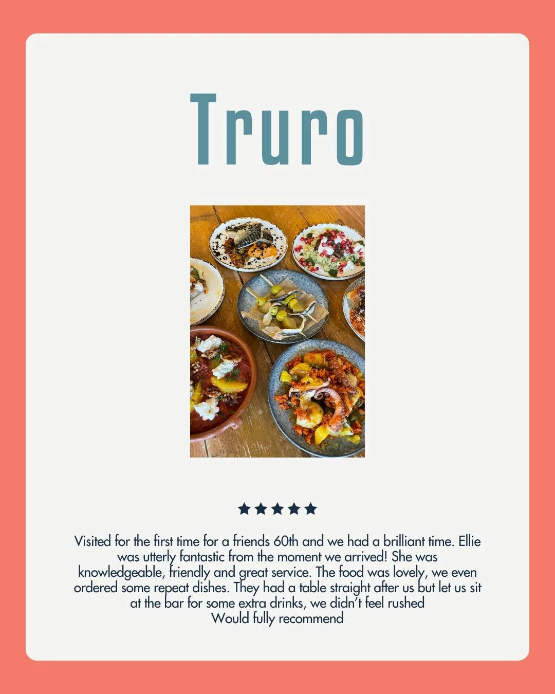 We&rsquo;ll let our guests do the talking ❤️

Book your table now using the link in our bio. 

 #Bodega18 #SupportLocalCornwall #CornishFoodie #TapasCornwall #CornwallFood