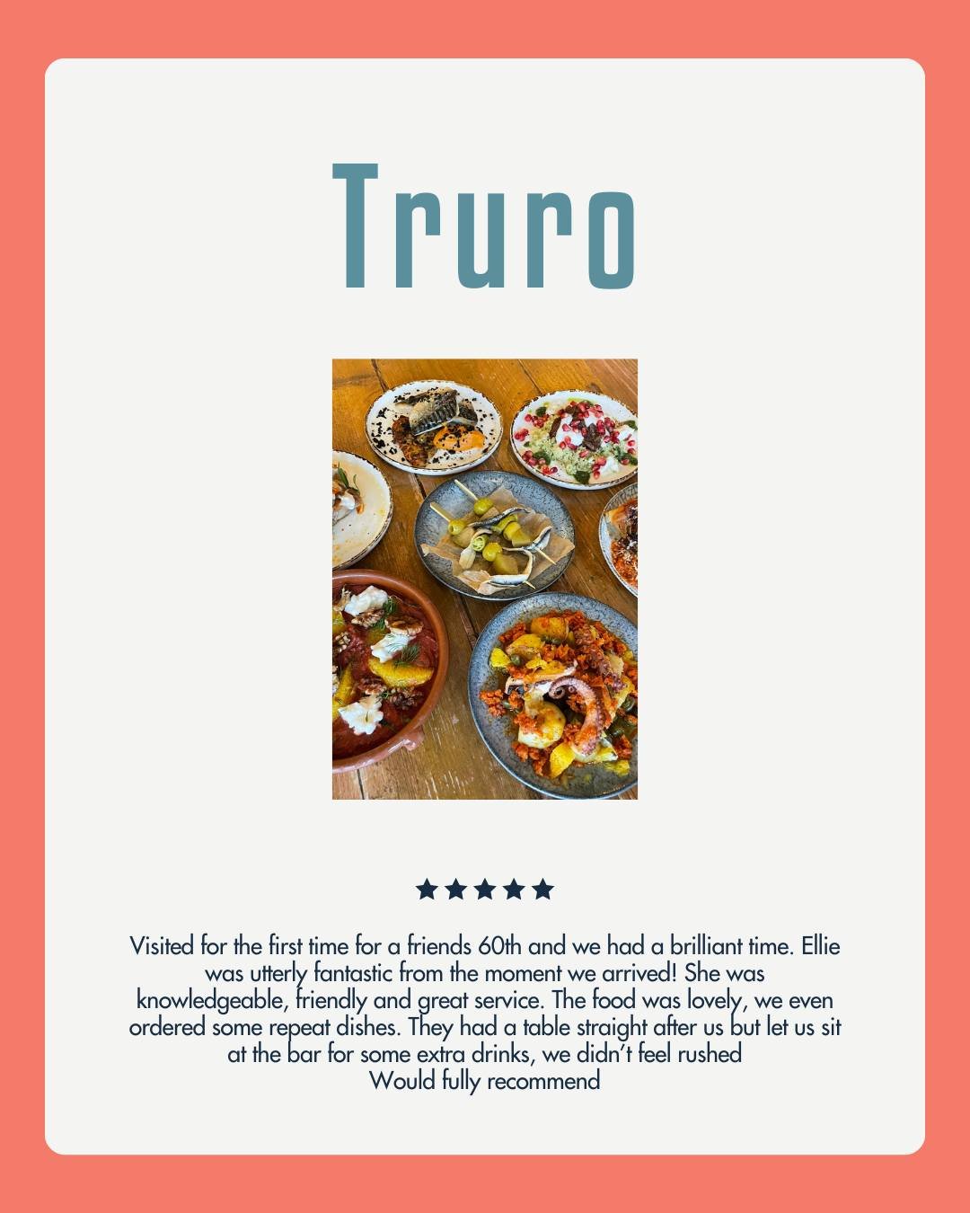 We&rsquo;ll let our guests do the talking ❤️

Book your table now using the link in our bio. 

 #Bodega18 #SupportLocalCornwall #CornishFoodie #TapasCornwall #CornwallFood