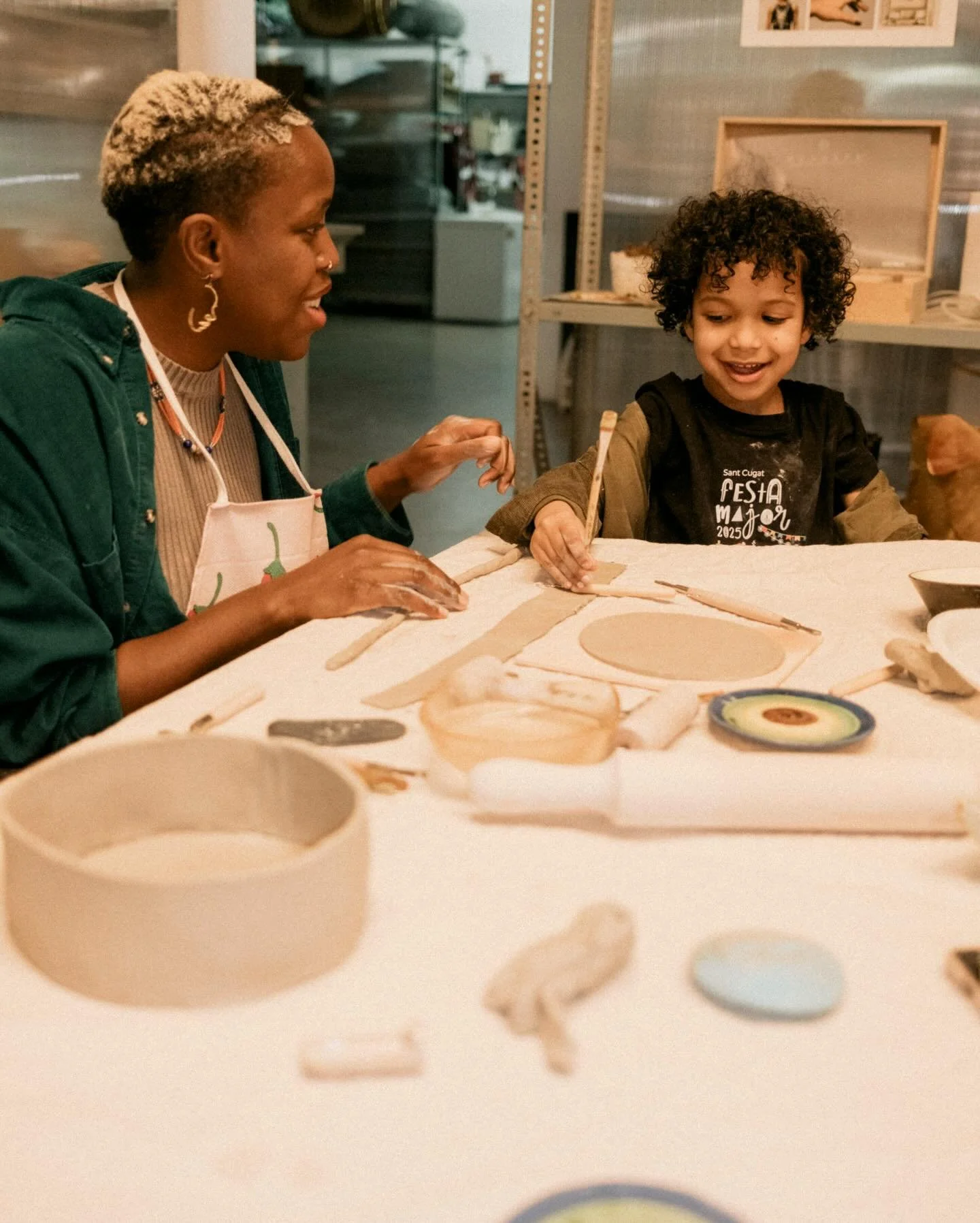 Who knew dumplings and a clay workshop would pair so well! 

I wasn&rsquo;t entirely sure Eli would be thrilled about a room full of adults quietly making bowls, but he got stuck in immediately. Give him clay and he&rsquo;ll make himself at home&hell