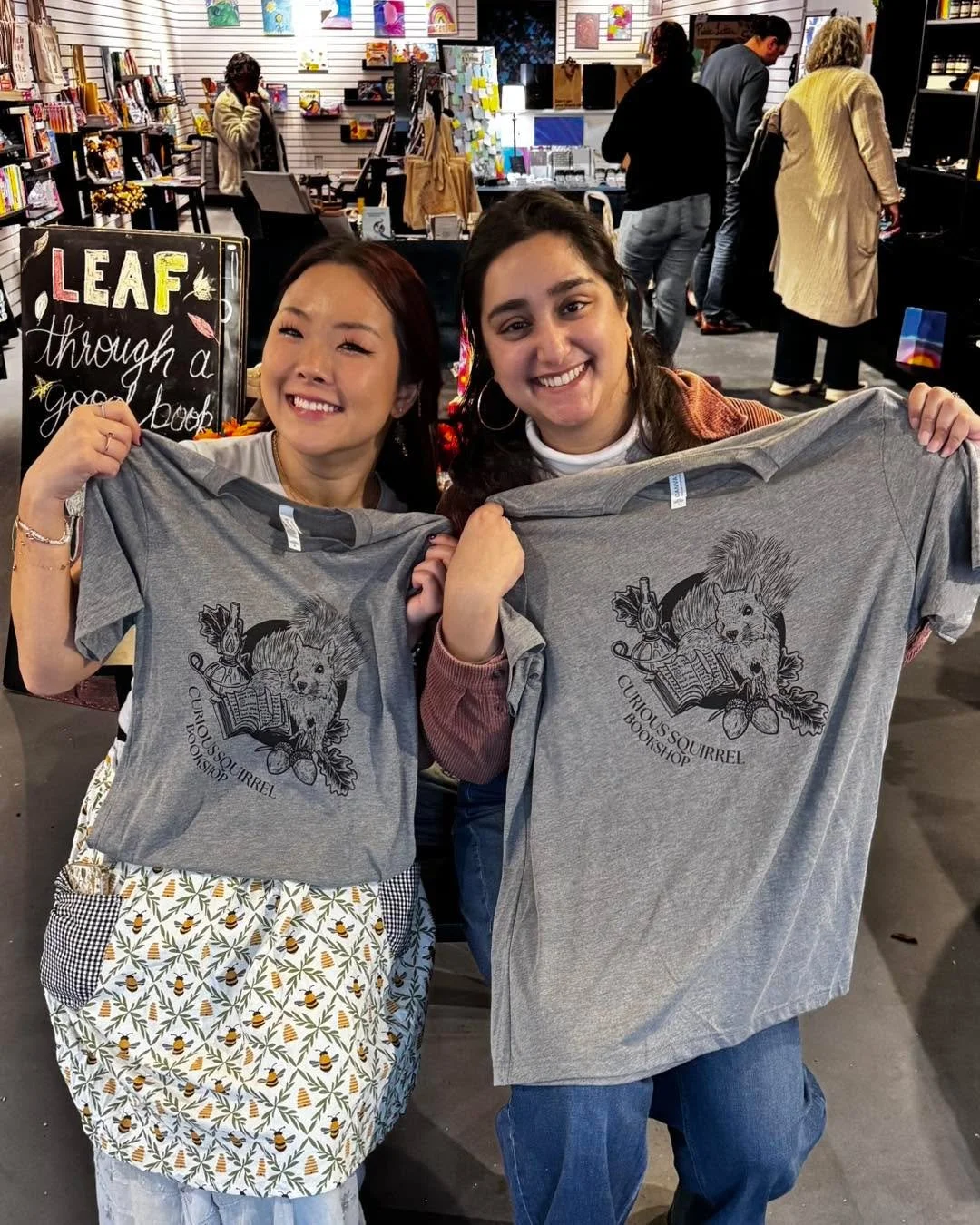 We finally have tee shirts in the store!!

Yes, it took us forever. No, we do not have other colors at this time. But they&rsquo;re here, they&rsquo;re adorable, they&rsquo;re soft, and we&rsquo;ve got adult and youth sizes. Proceed accordingly&helli