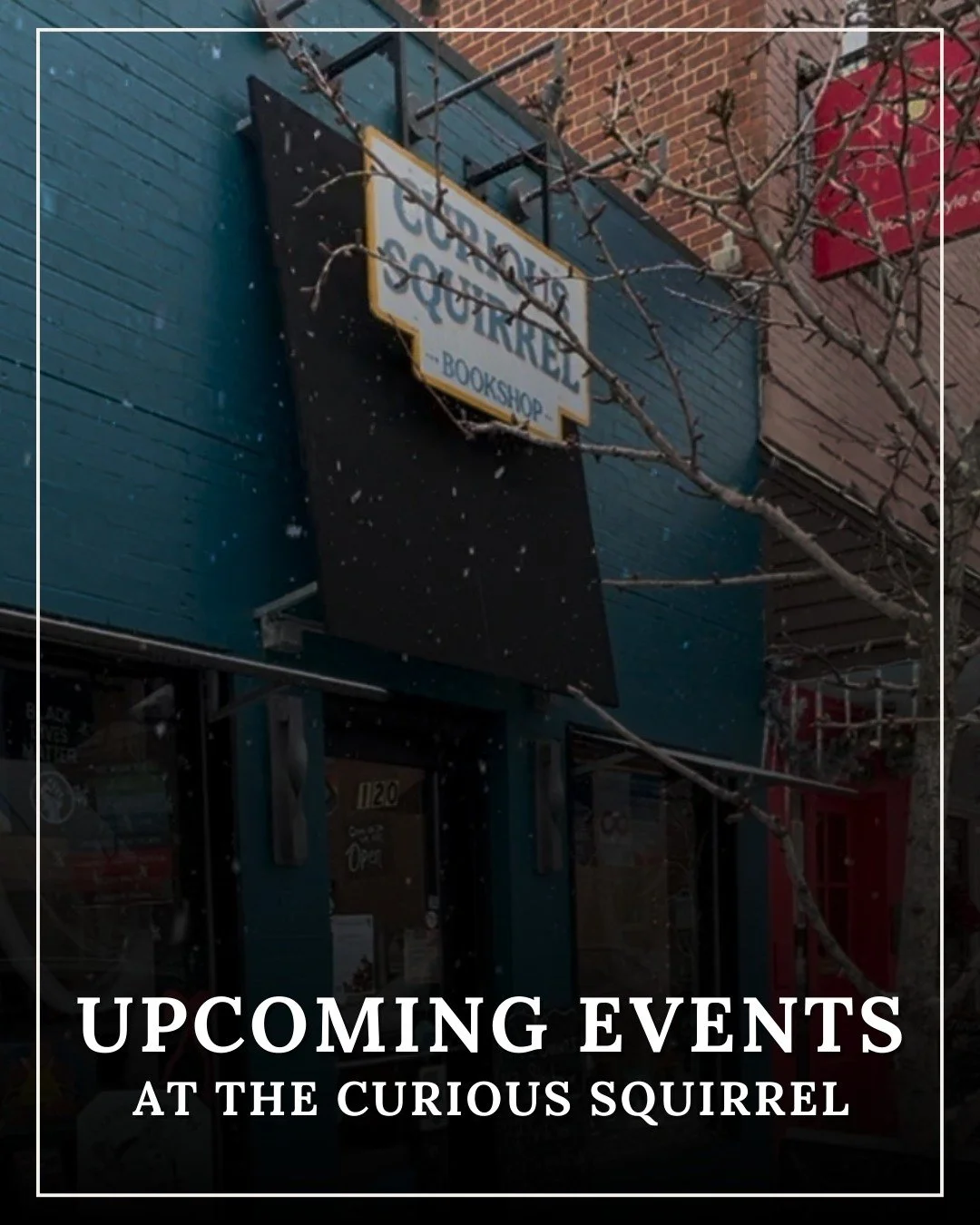 Save these dates, bring your people, and come enjoy the holiday season with us:

🍹 12/11 | 5&ndash;9 PM &mdash; Sip &amp; Shop
After-hours holiday shopping, Blind Date with a Book bundles, festive photo ops, and cider/DORA drinks during Main Street&