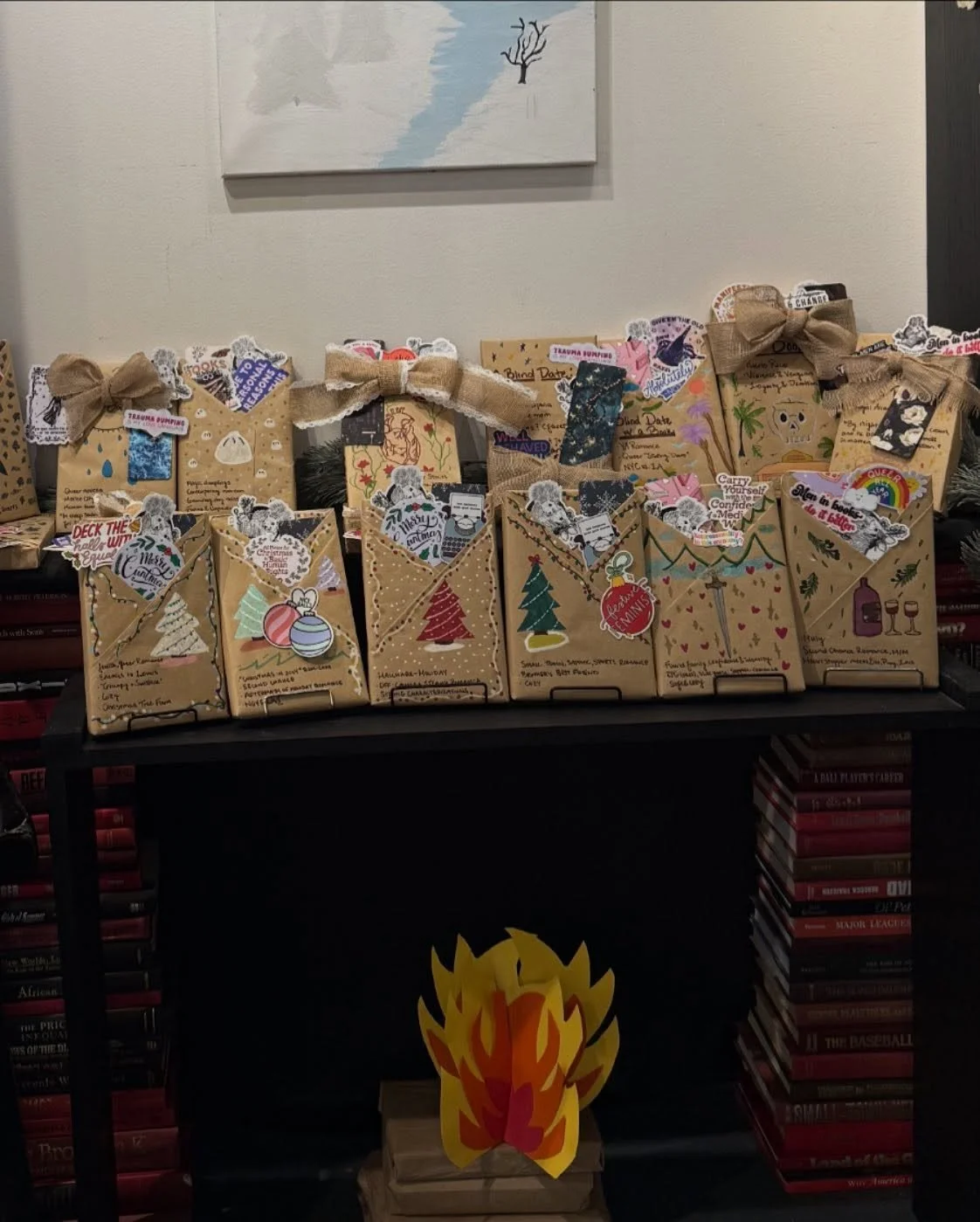 Our extra-special Blind Date with a Book bundles are out tonight for Sip &amp; Shop during Main Street&rsquo;s Ladies Night! Each one is totally unique and absolutely adorable. Come grab yours tonight! 

Designs by Bookseller Jenny