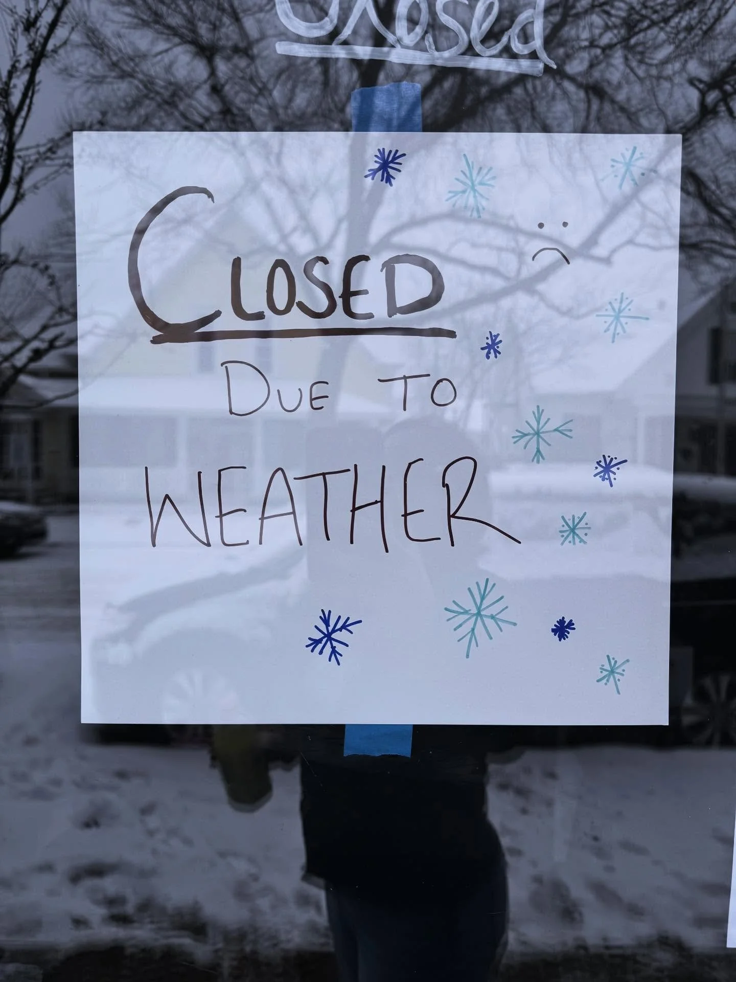 We are closed for the rest of the day due to the ongoing whiteout. We will update you all about tomorrow as soon as we know. Stay safe and stay warm!