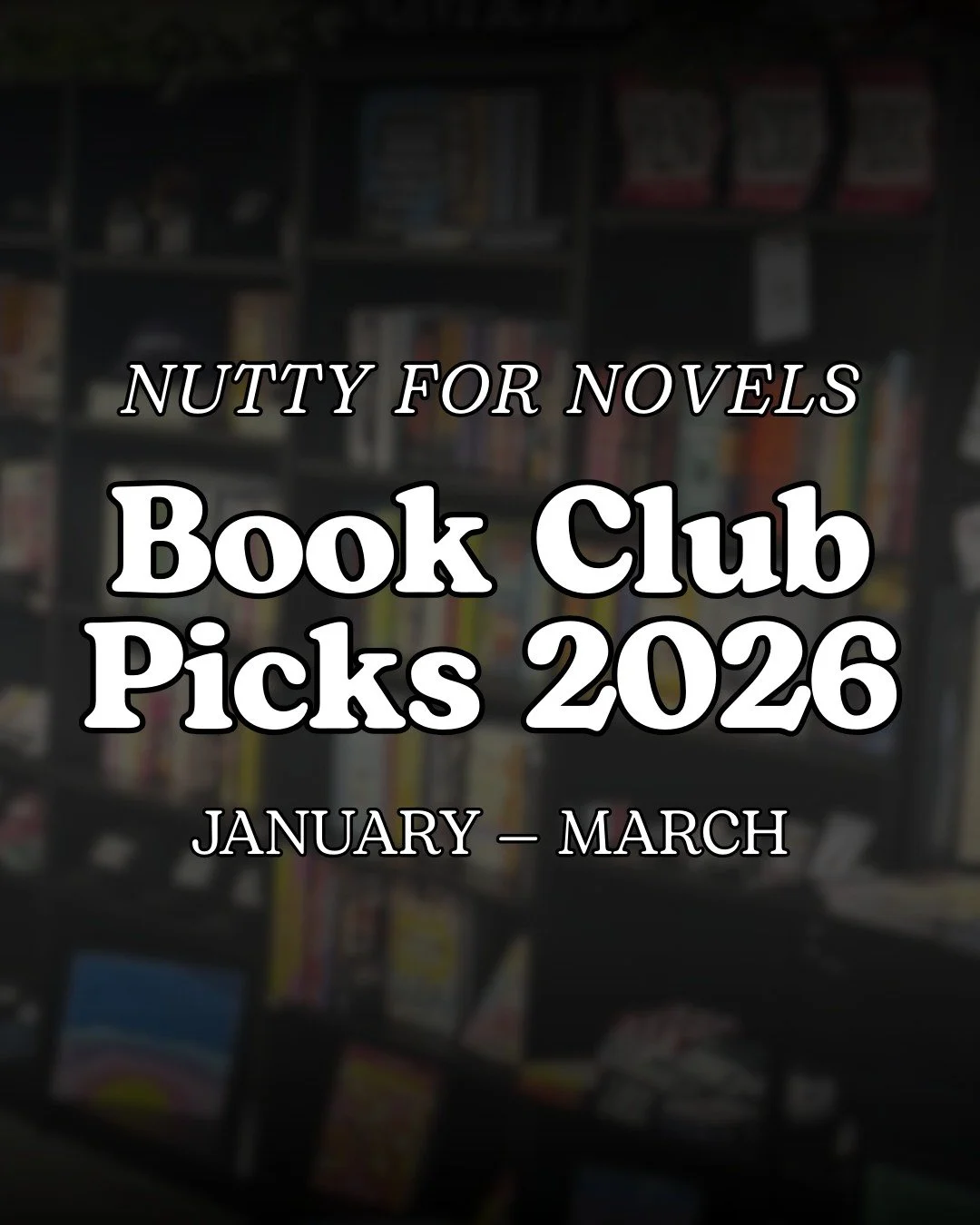 Check out our book club picks and meeting dates for January through March. We&rsquo;re still on a short break until Saturday, but if you&rsquo;d like a copy before then, reach out&mdash;we&rsquo;re always happy to coordinate.

January 26 at 6:30pm 
D