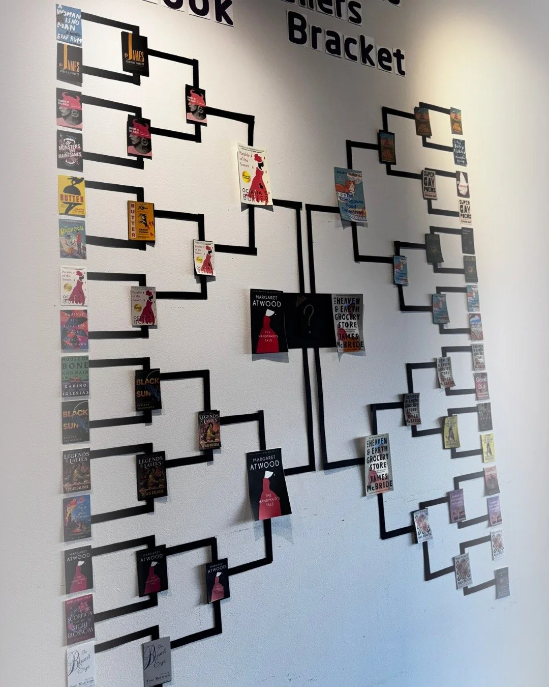 It&rsquo;s Championship Day!! In our final round we&rsquo;ve got...

The Handmaid&rsquo;s Tale vs. The Heaven &amp; Earth Grocery Store

Voting is open till Wedneday. Cast your vote and check those brackets!
curioussquirrelbooks.com/vote