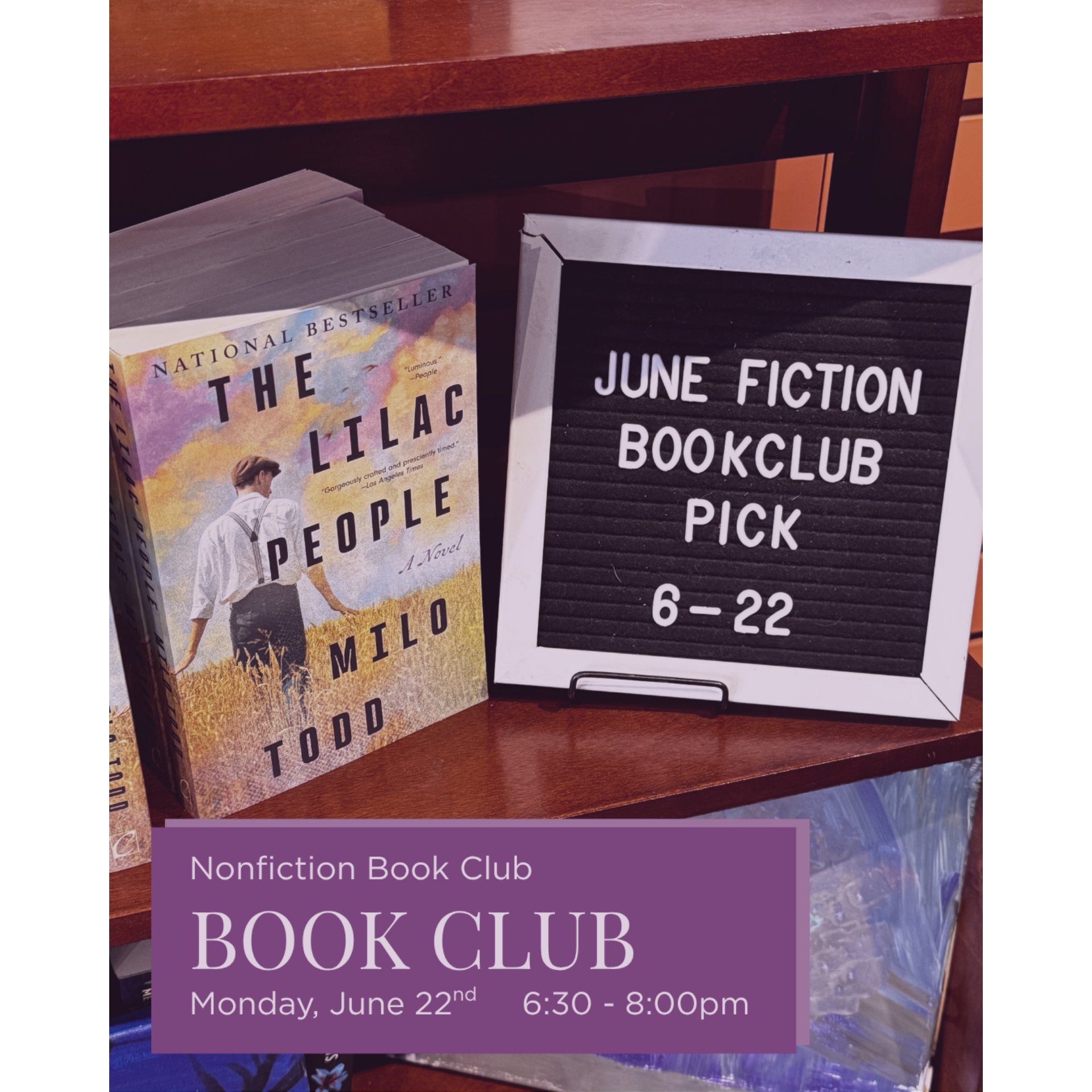 Nutty for Novels Book Club Discussion (June)