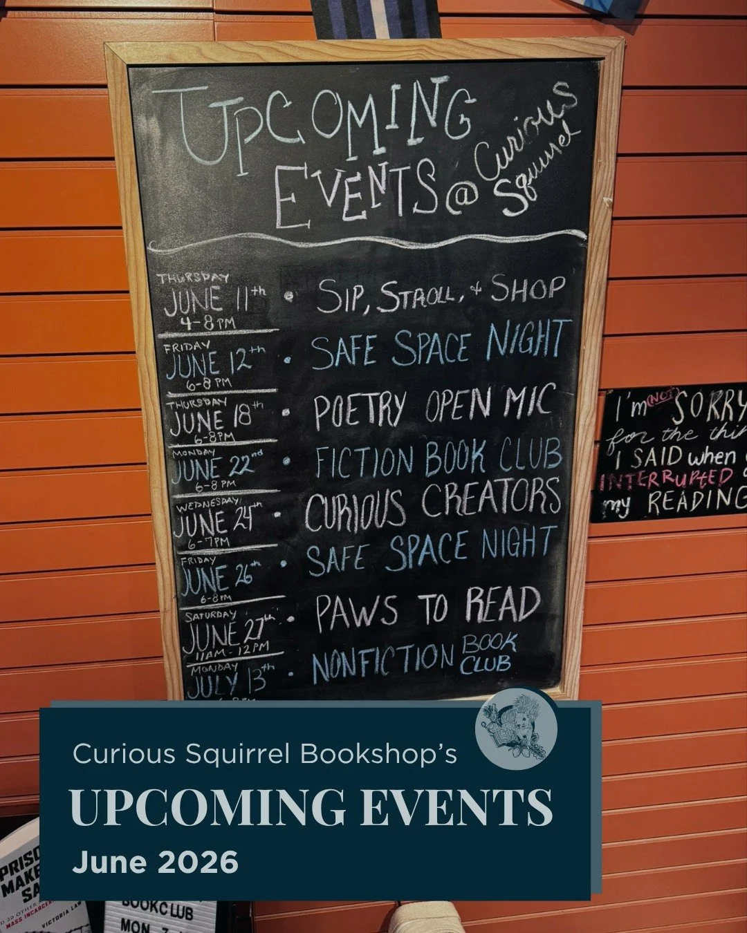 Check out our upcoming events: 

🛍️ Sip, Stroll, &amp; Shop
📅 Thursday, June 11 | 4&ndash;8 PM
Join Main Street Zionsville for an evening of shopping, treats, specials, and surprises throughout the Village. Stop by and see us while you stroll!

🤍 