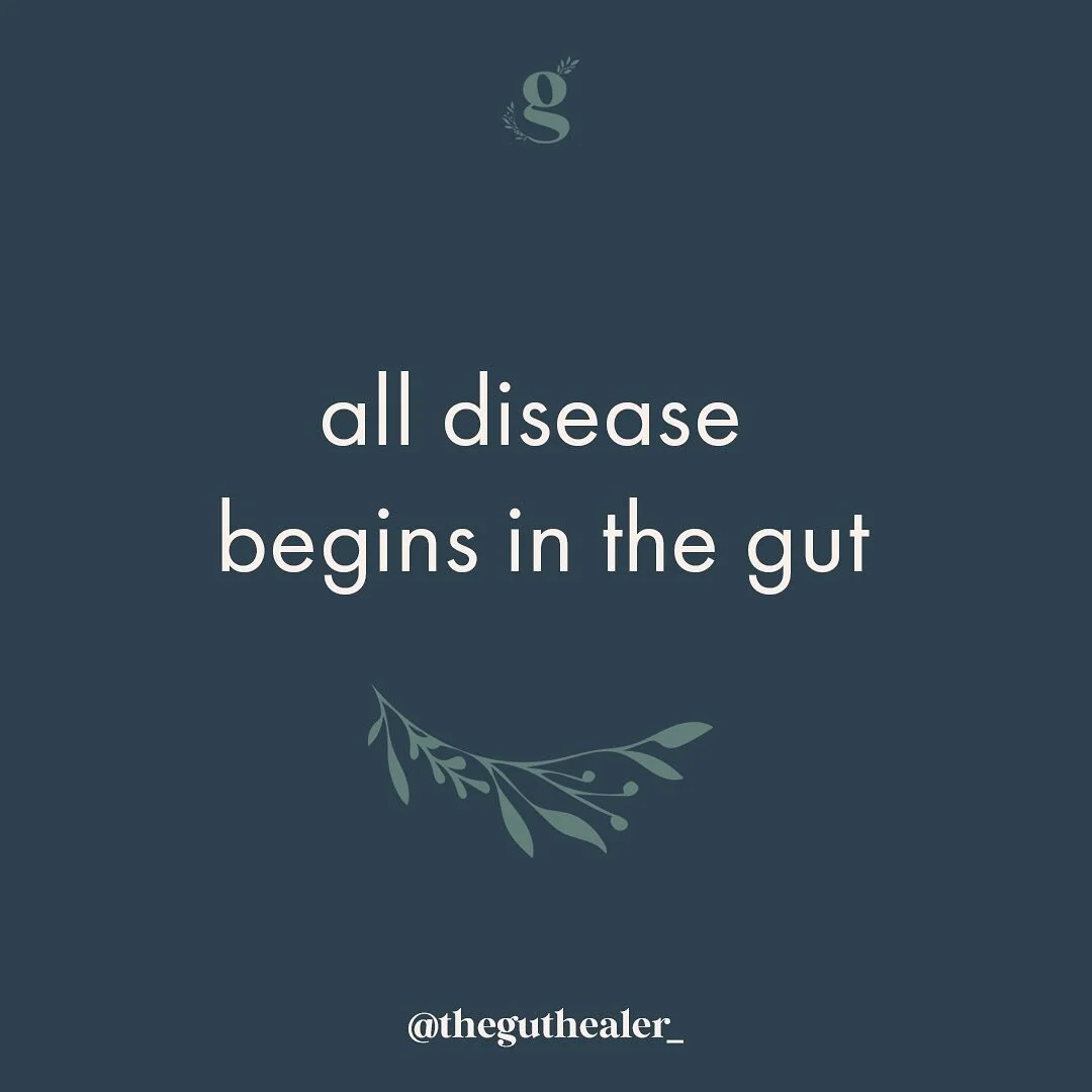 &ldquo;All disease begins in the gut&rdquo; ✨ 

This claim was made by the Father of Medicine, Hippocrates, over 2000 years ago, and yet it is now becoming a prominent message in health and medicine all over again 🌿.

The idea behind this, is that t