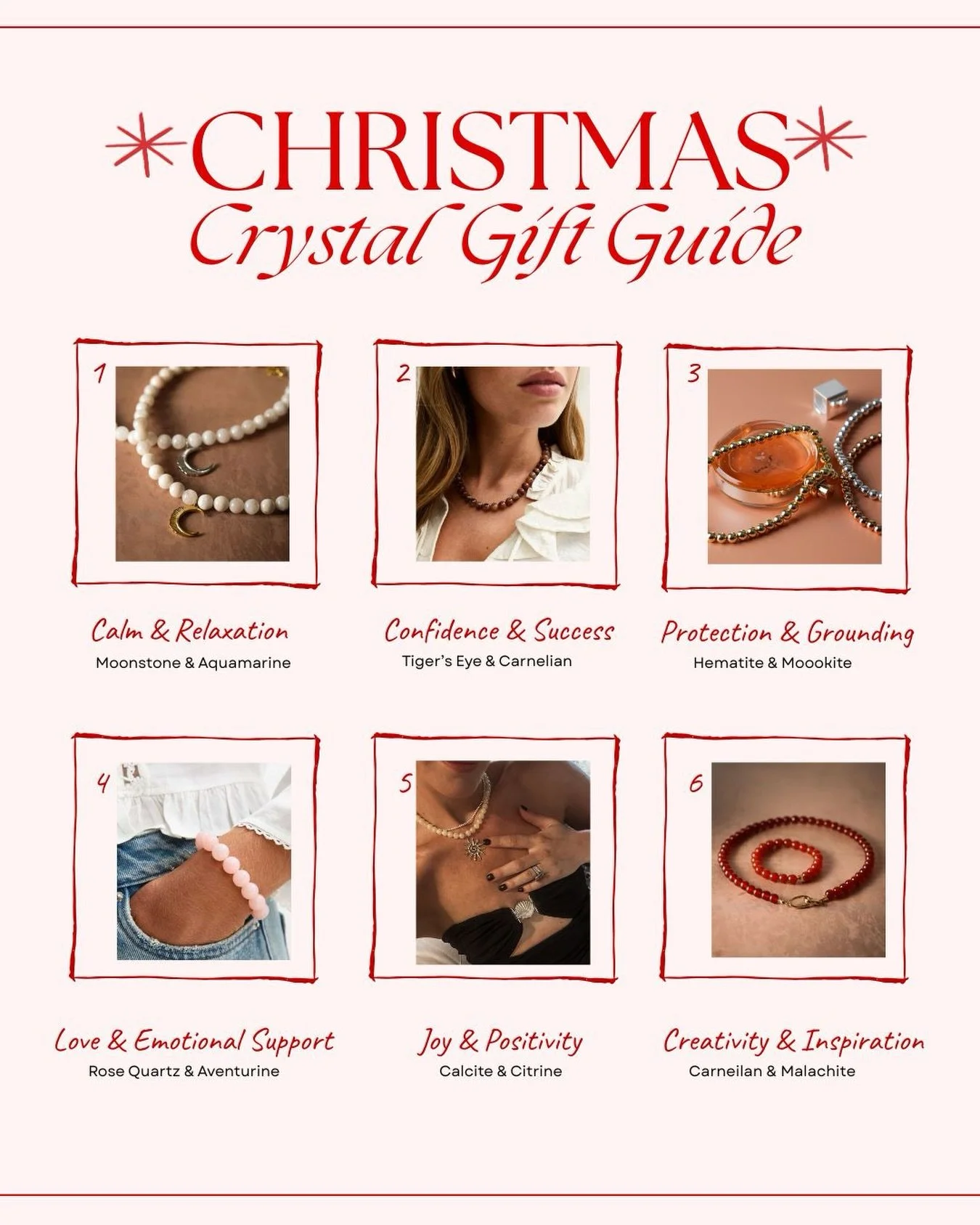 Not sure what to buy for people this year? I have put together a little guide to help you choose the perfect crystal for them 🎁