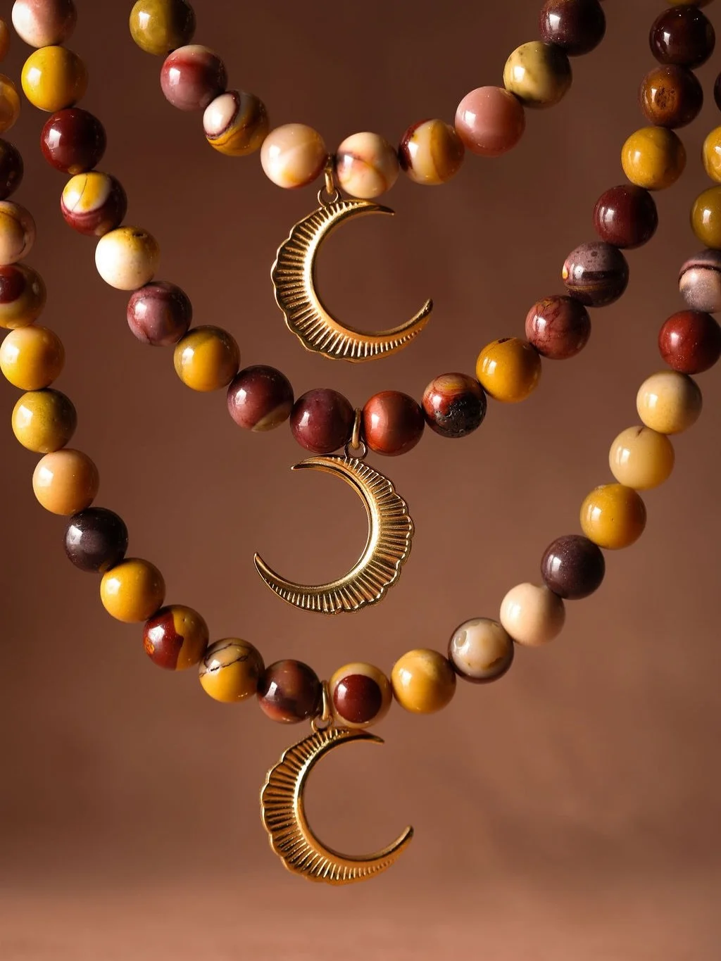 Meet Esmeray 🌙

Named &ldquo;dark moon&rdquo; in Turkish, Esmeray pairs grounding Mookaite with a delicate gold moon pendant, a symbol of intuition, courage, and inner wisdom.

More than jewellery, she&rsquo;s a talisman for life&rsquo;s adventures.