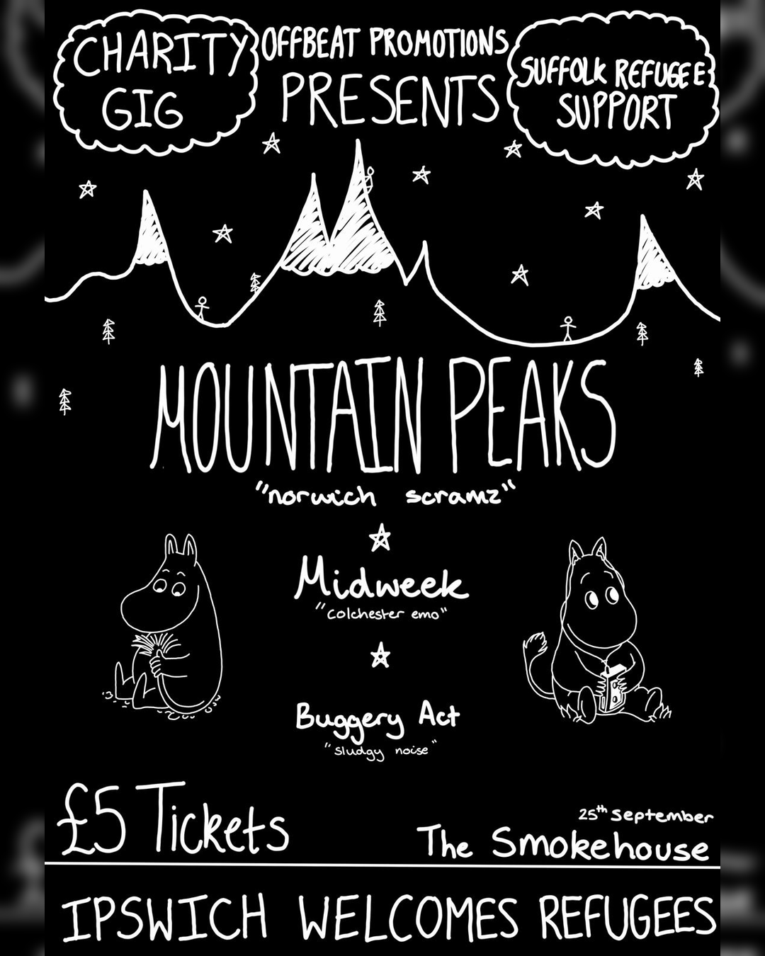 Offbeat Promotions: mountain peaks / Midweek / Buggery Act