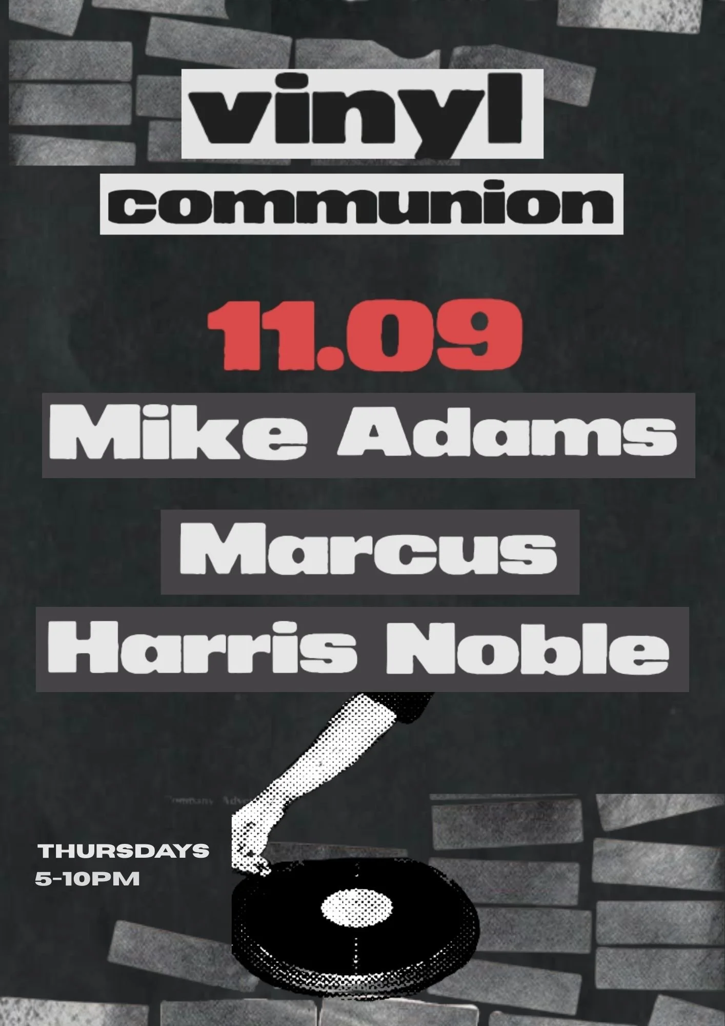 Vinyl Communion: Mike Adams and Marcus Harris Noble
