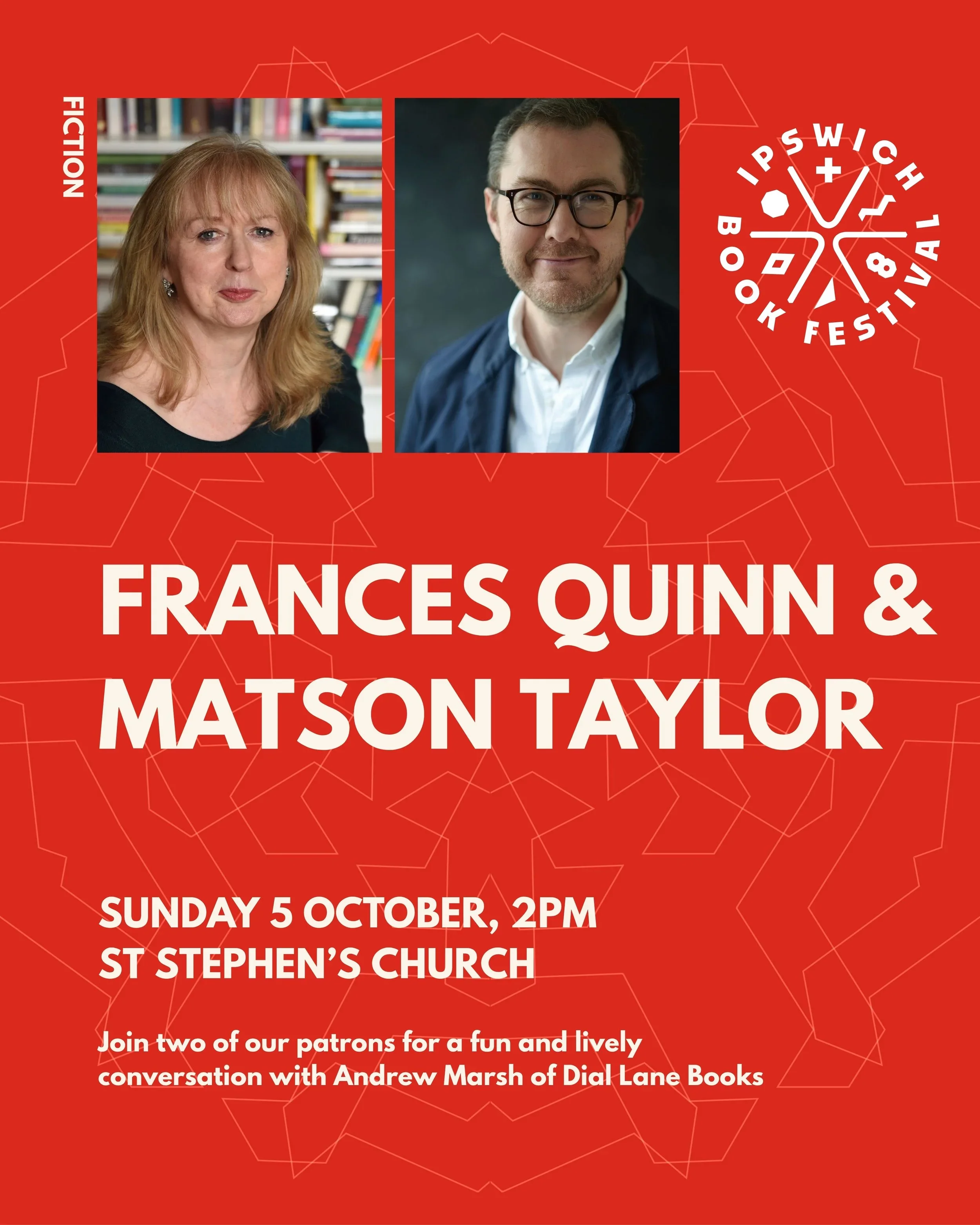 Ipswich Book Festival: Frances Quinn and Matson Taylor