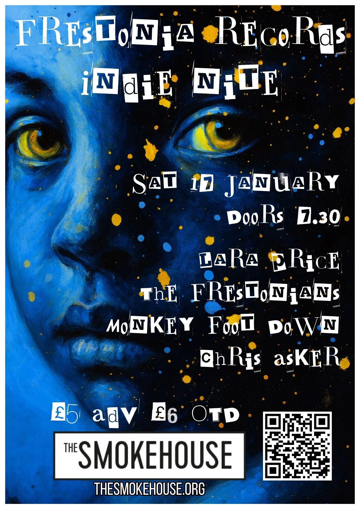 Lara Price / The Frestonians / Monkey Foot Down / Chris Asker