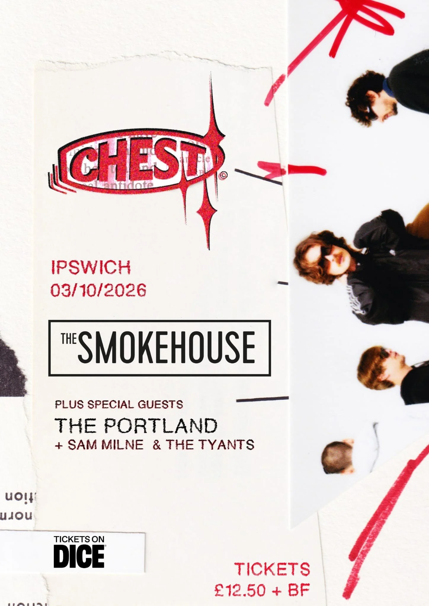 Chest / The Portland / Sam Milne and The Tyrants