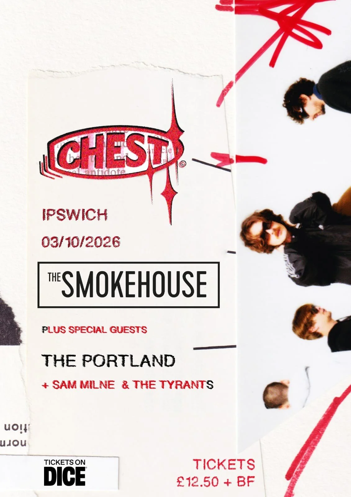 Chest / The Portland / Sam Milne and The Tyrants