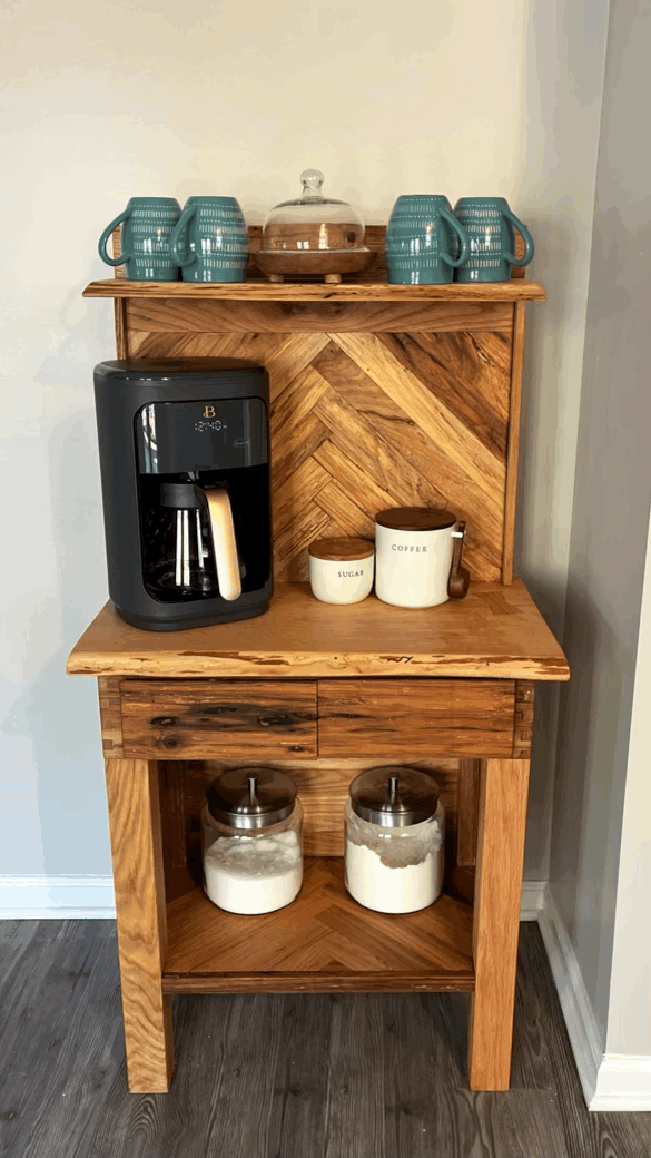 Reclaimed wood Coffee Nook