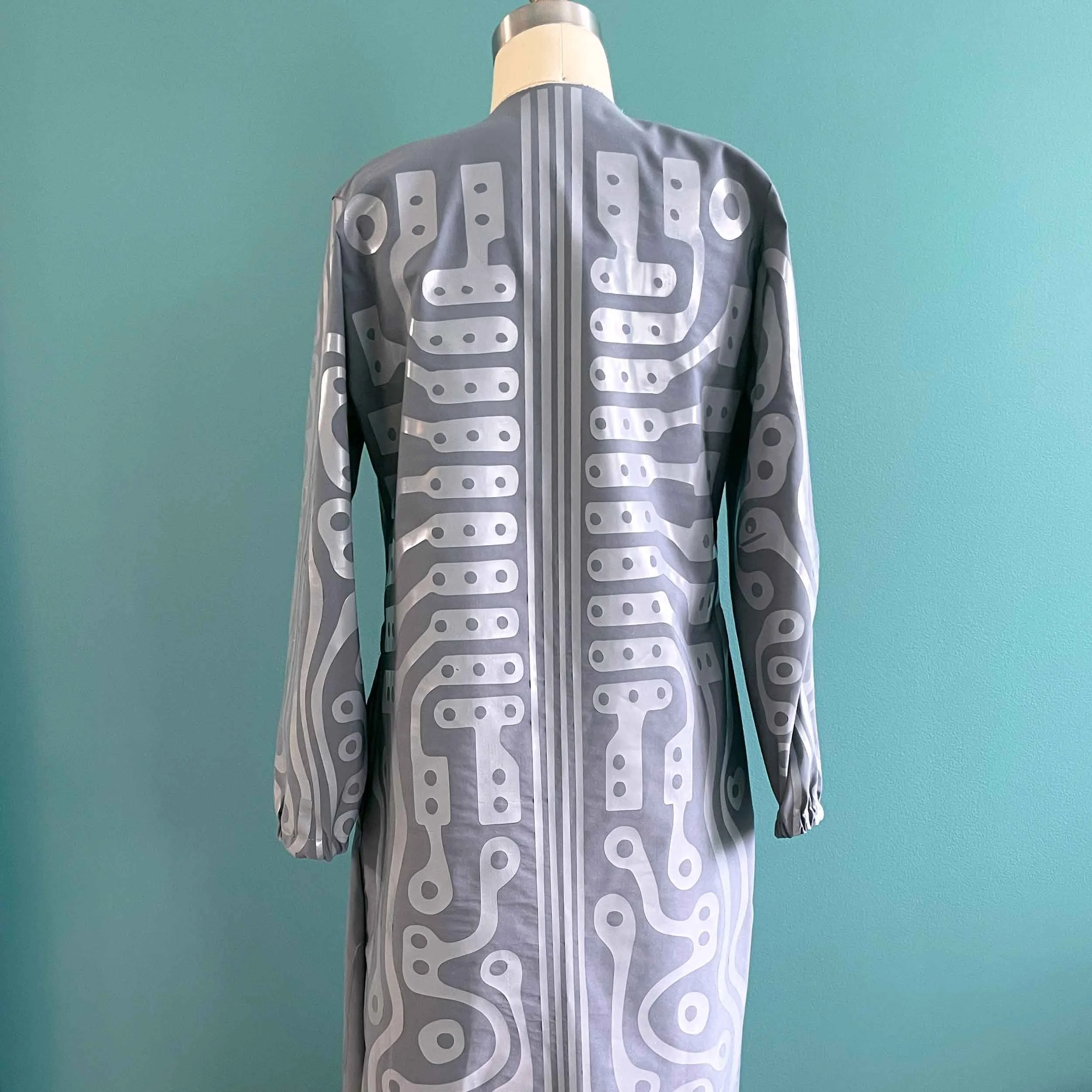 Vinyl transfer circuit coat (reverse detail)