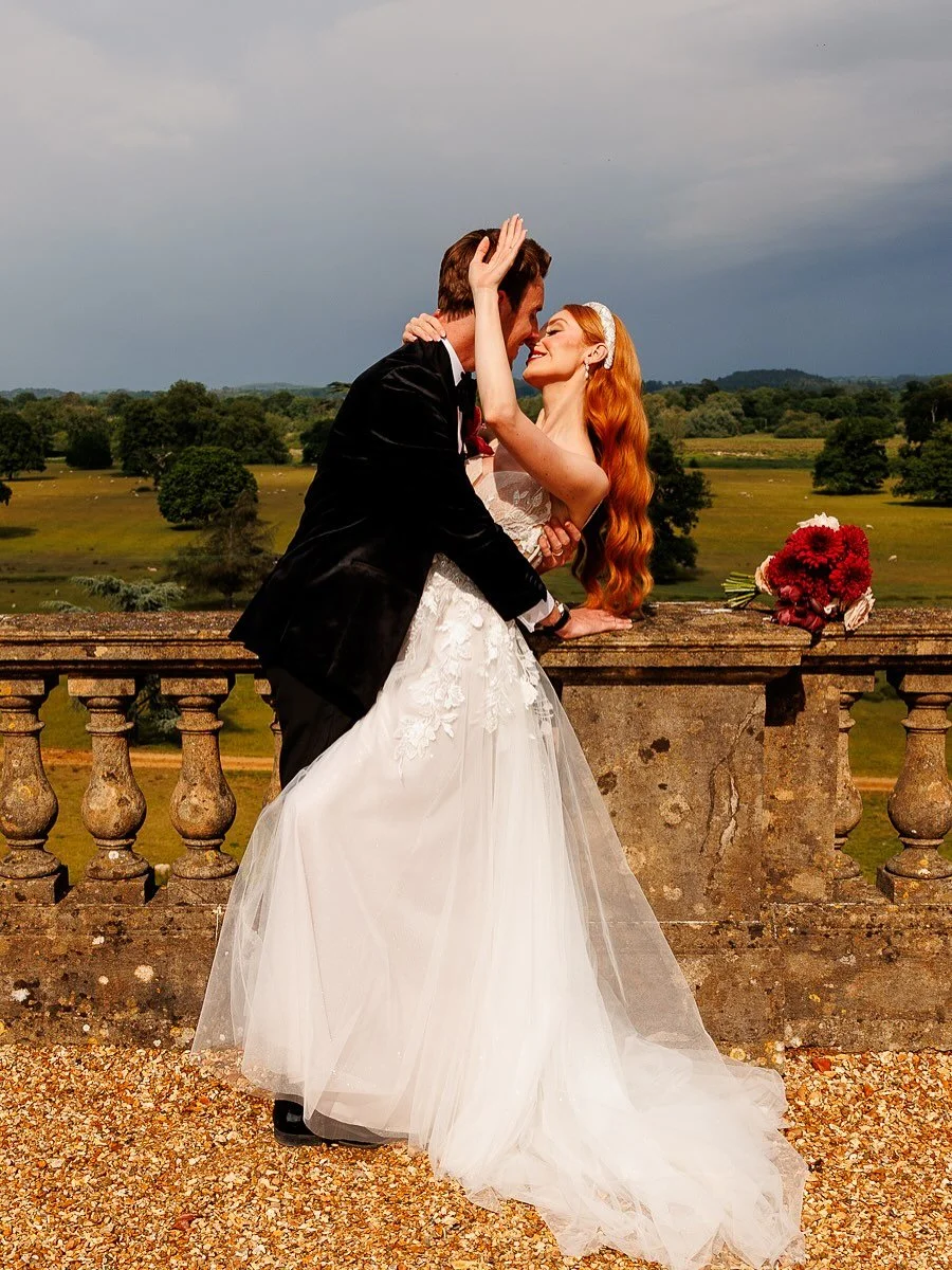 ⛈️✨ Stormy Elegance ✨⛈️
Sometimes the most breathtaking moments happen when you step outside and embrace the drama of the day. This couple took time out for some portraits with the storm rolling in behind them &ndash; the result? Purely elegant, powe