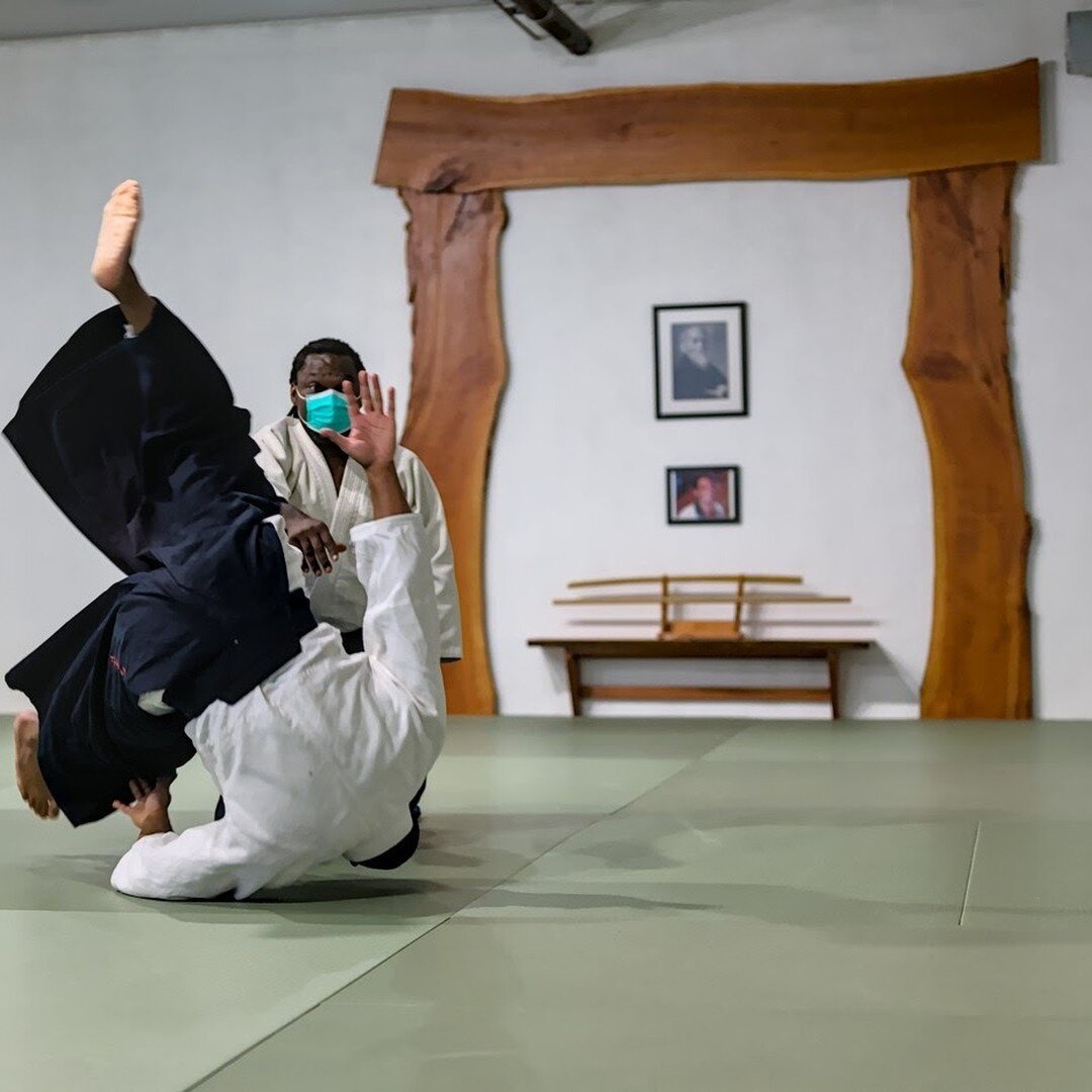 No, humans can't fly, but we can certainly roll! This technique is called &quot;tsuki kaiten nage&quot; Come on down to Aikikai of Philadelphia and try out the martial art of peace. All are welcome. 

#philadelphia #aikido #ukemi #aikidoaikikai #kait