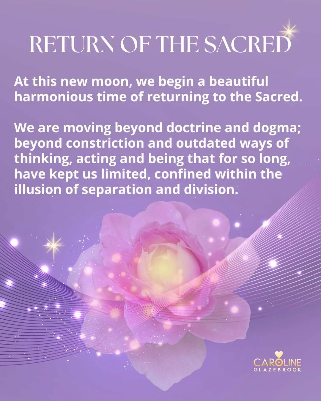 The return of the Sacred