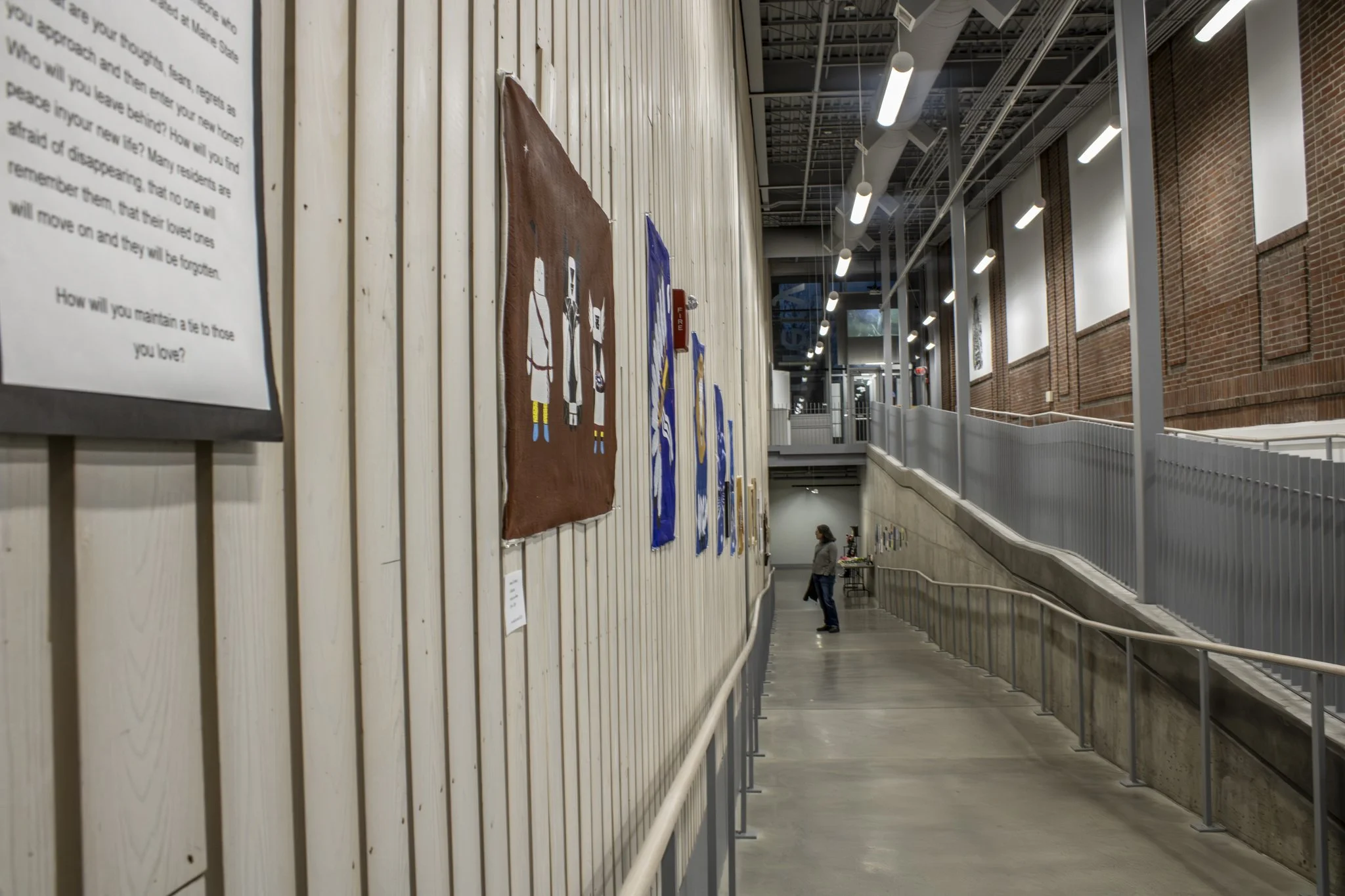 Guests enjoy the artwork at the Inside Vision opening reception on Feb. 12, 2026 (Jadyn Jacobs). 