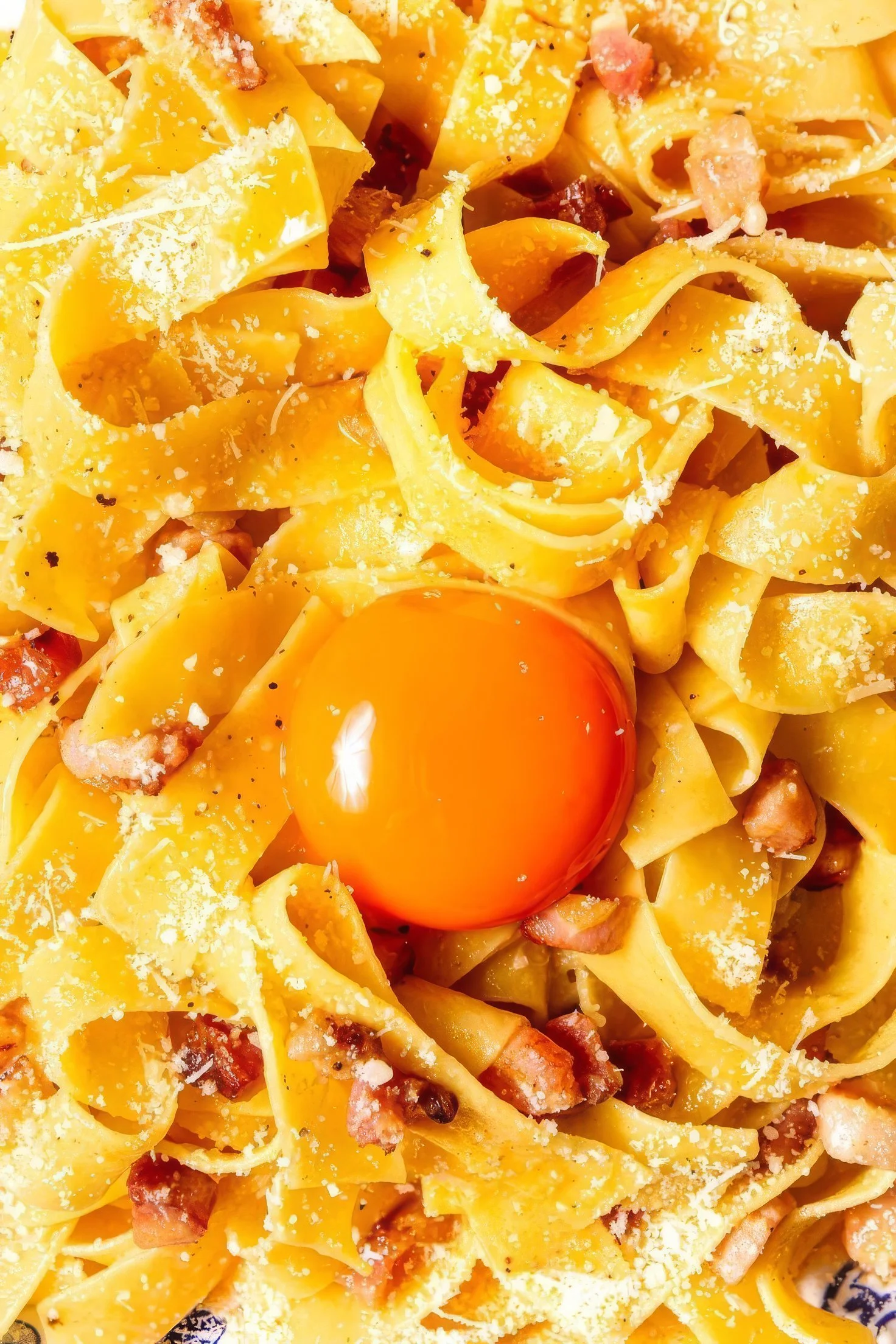 Bonne carbonara dans un restaurant à Annecy