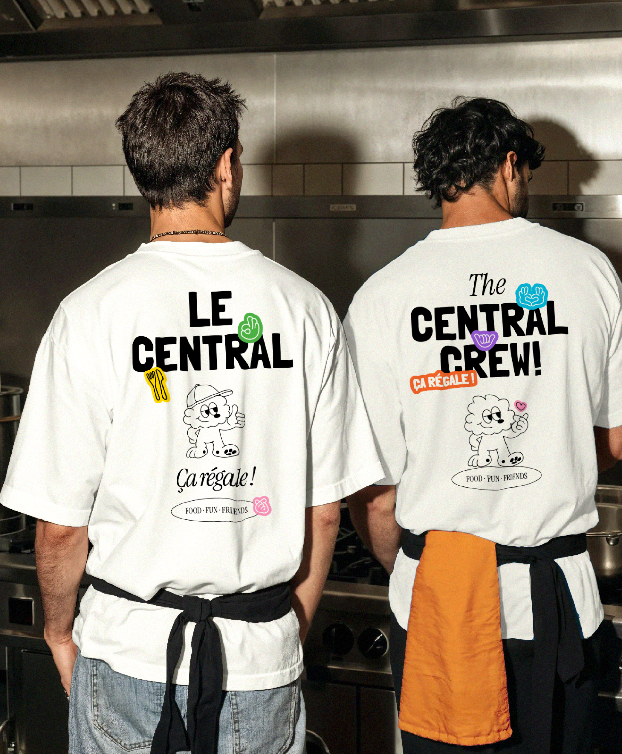 Goodies pour les équipes (serveurs et cuisiniers) du restaurant Le Central à Annecy