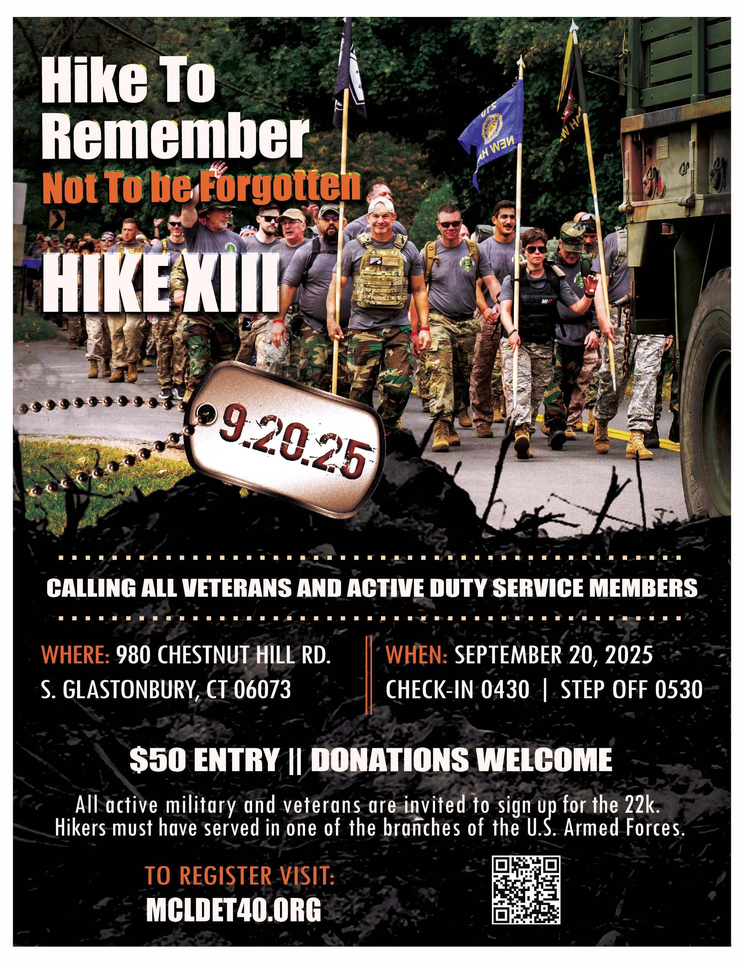 Hike to Remember XIII Registration is now open!