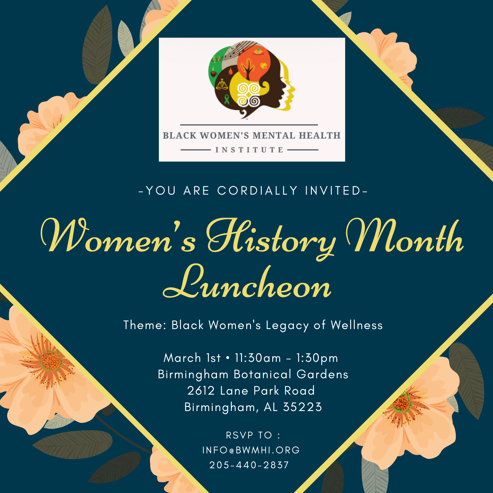 Women's History Month Luncheon — BWMHI