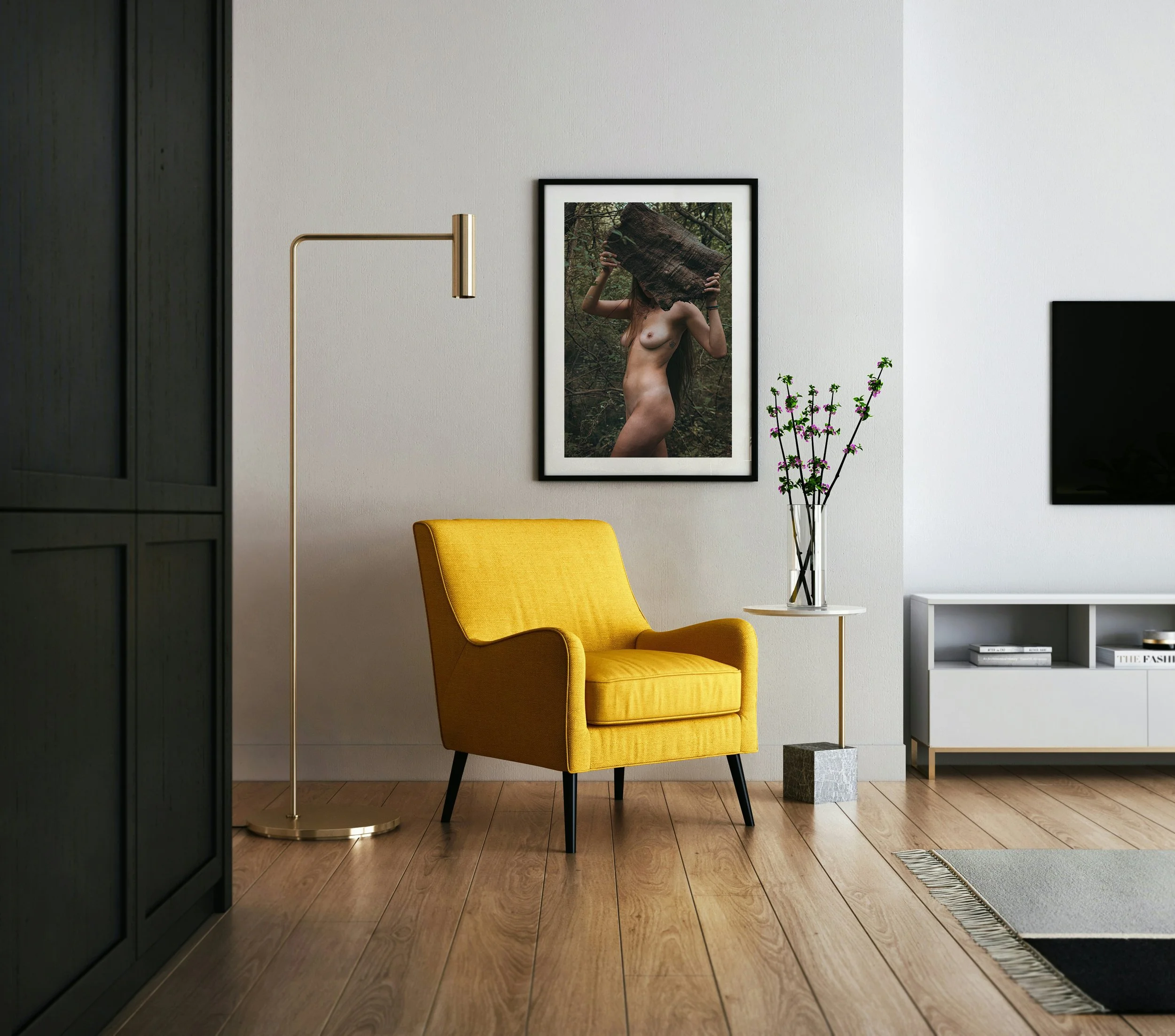 Frankie Breakfast - Skin of the Forest - Hiding n. 2_Interior Poster Frame Mockup.jpg