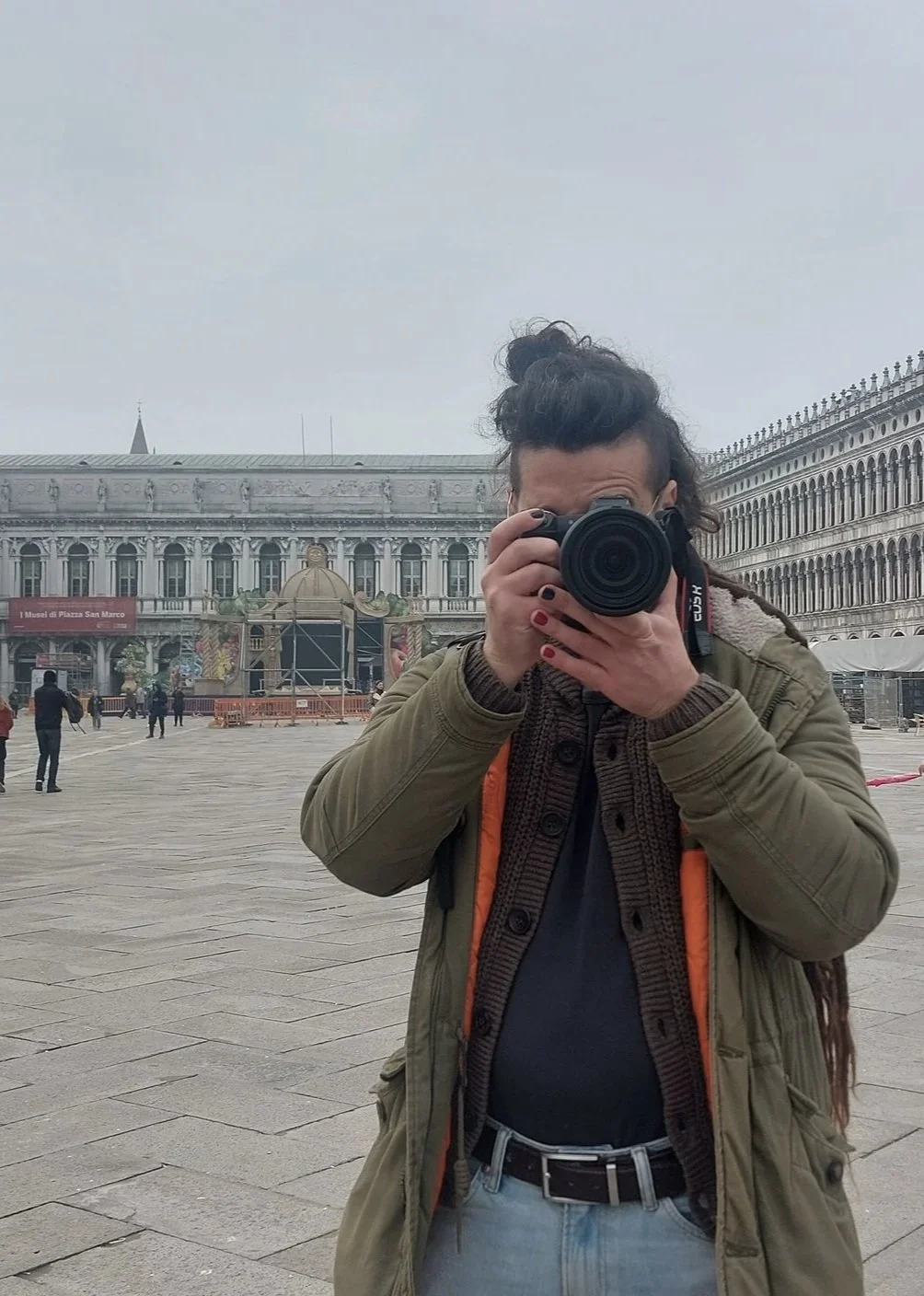 Portrait of fine art photographer Frankie Breakfast, an Italian artist based in Turin, specializing in emotive and conceptual portraiture.