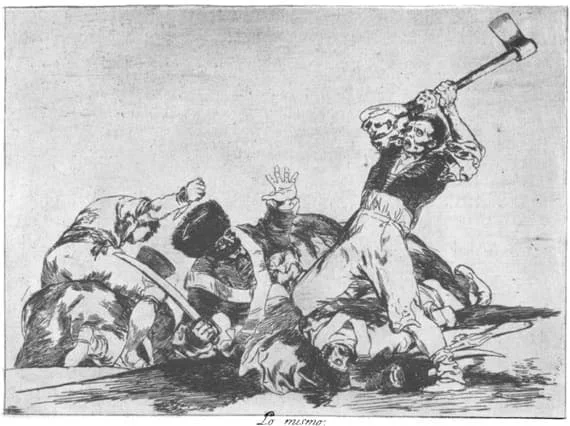 Goya, The Same (Plate 3)